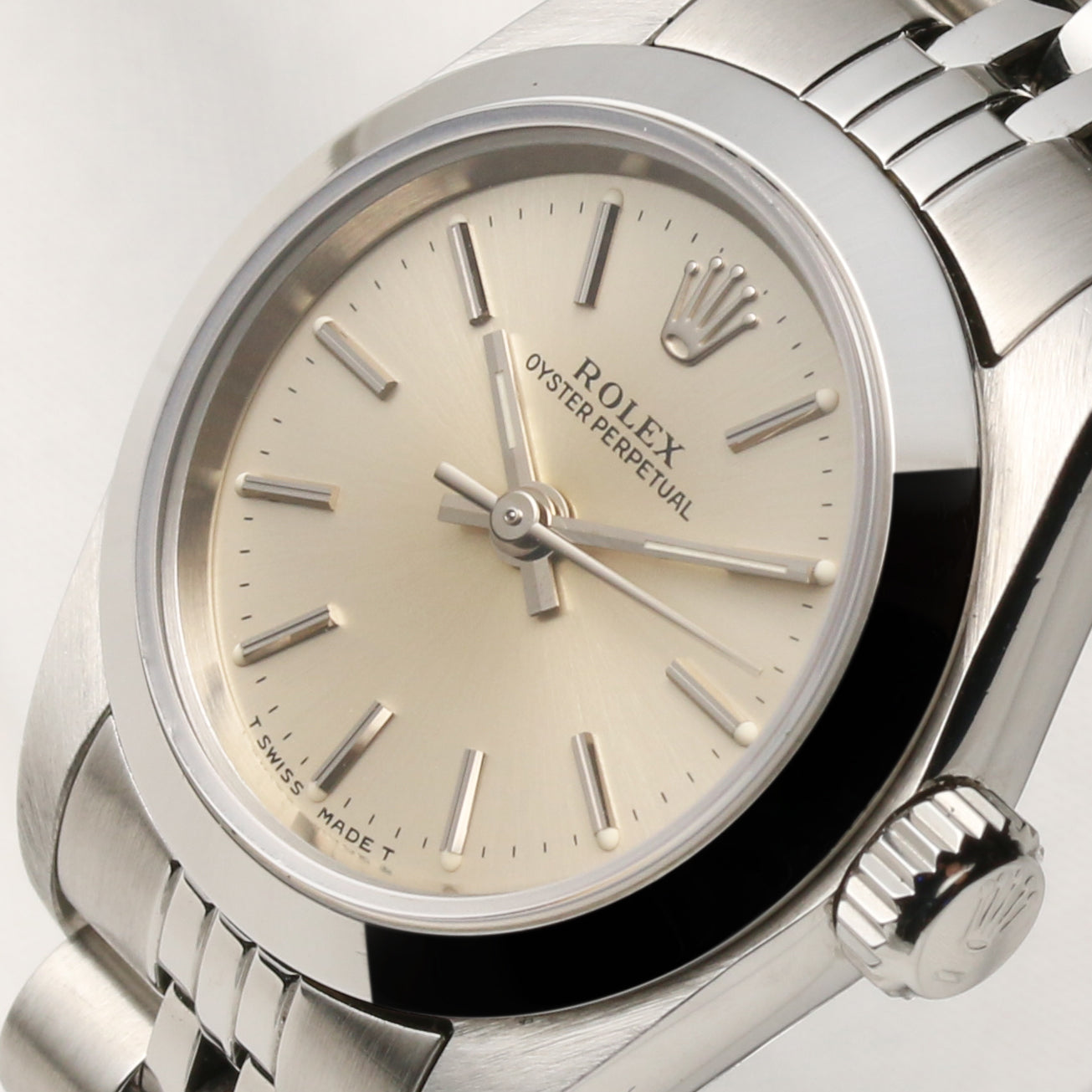 Rolex Lady Oyster Perpetual Stainless Steel Second Hand Watch Collectors 4