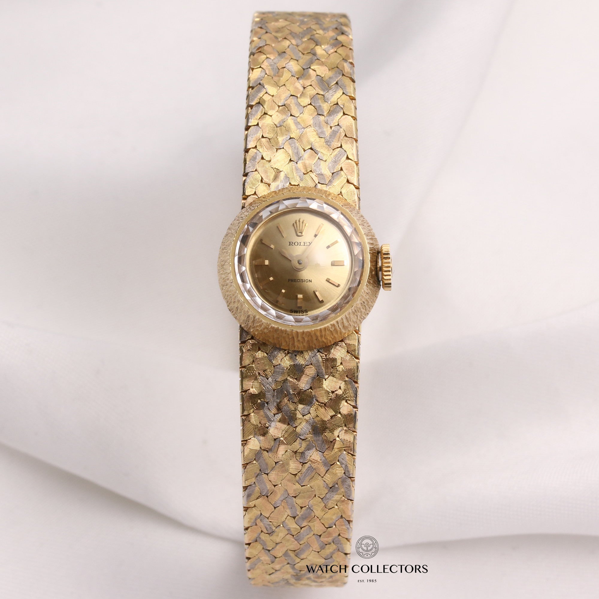 Rolex-Lady-Precision-18K-Yellow-Gold-Second-Hand-Watch-Collectors-1