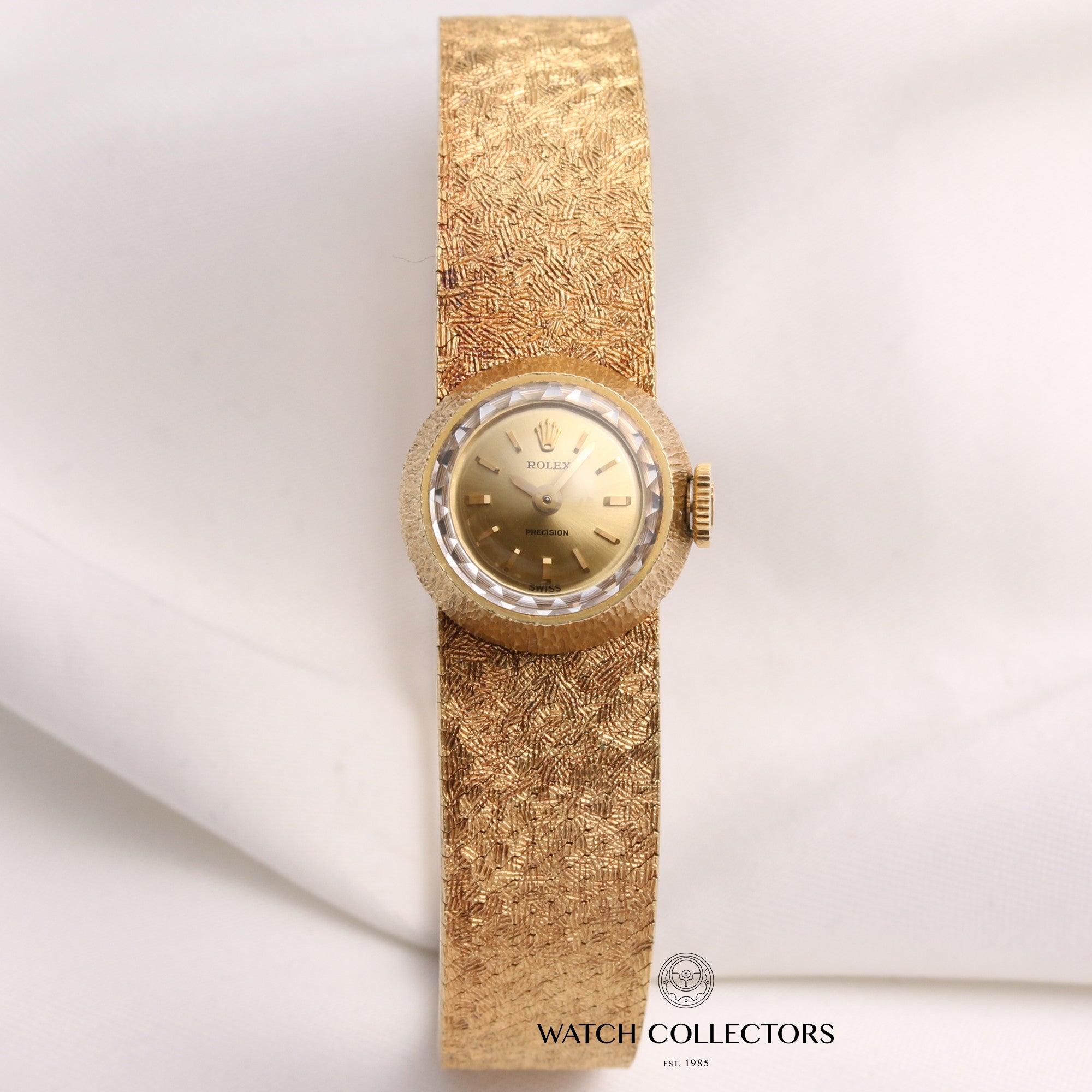 Rolex-Lady-Precision-18K-Yellow-Gold-Second-Hand-Watch-Collectors-2