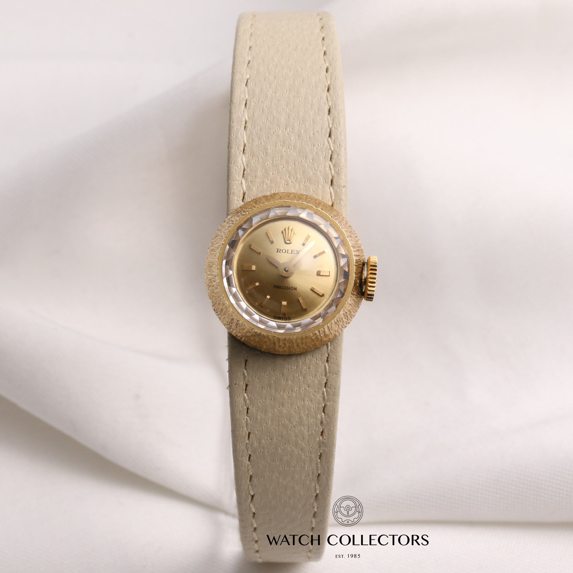 Rolex-Lady-Precision-18K-Yellow-Gold-Second-Hand-Watch-Collectors-3