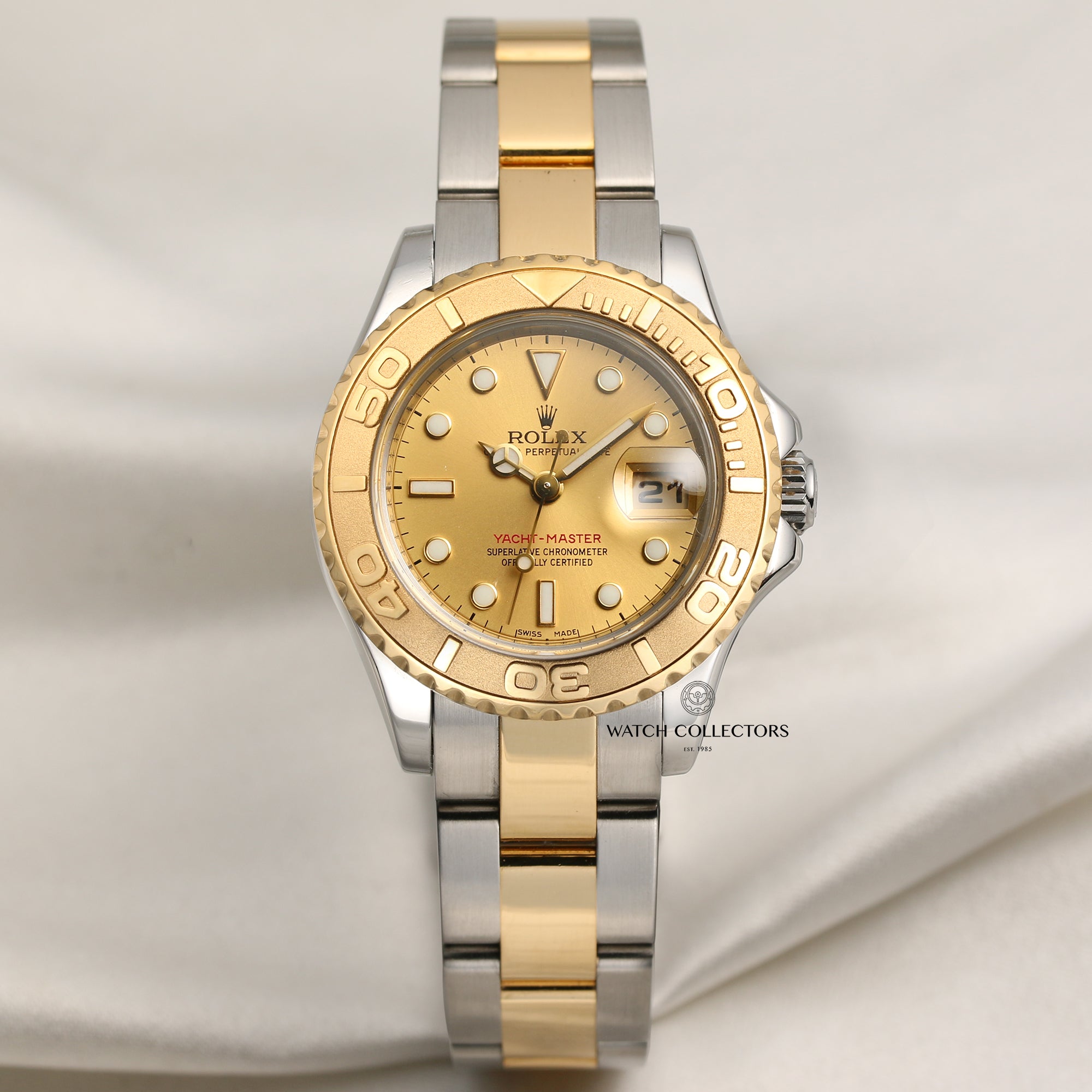 Rolex Ladies Yacht-Master 169623 Stainless Steel 18k Yellow Gold
