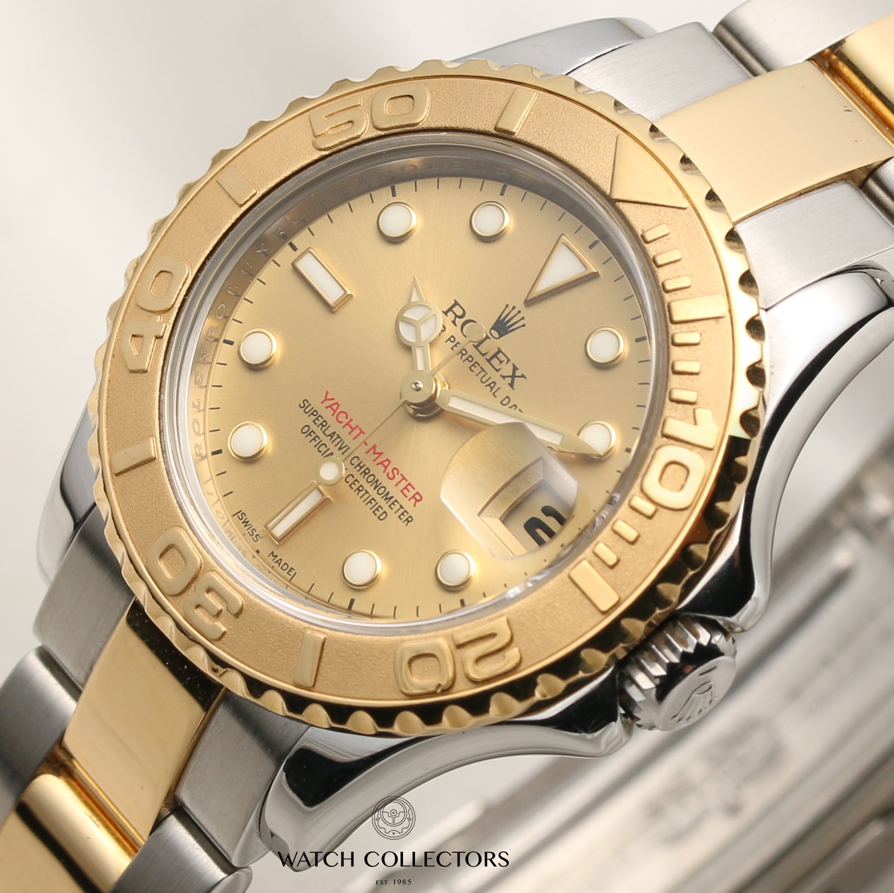 Rolex Lady Yacht-Master 69623 Steel & Gold Second Hand Watch Collectors 4