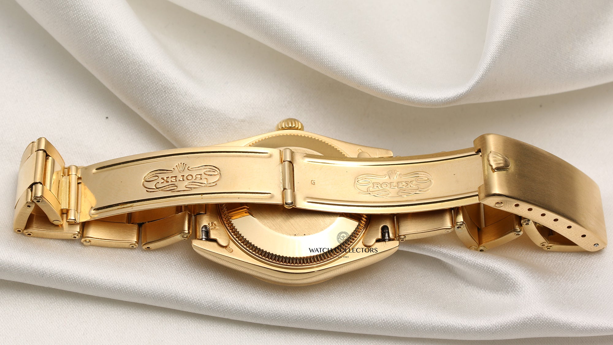 Rolex Mid Size DateJust 68278 18K Yellow Gold Second Hand Watch Collectors 6