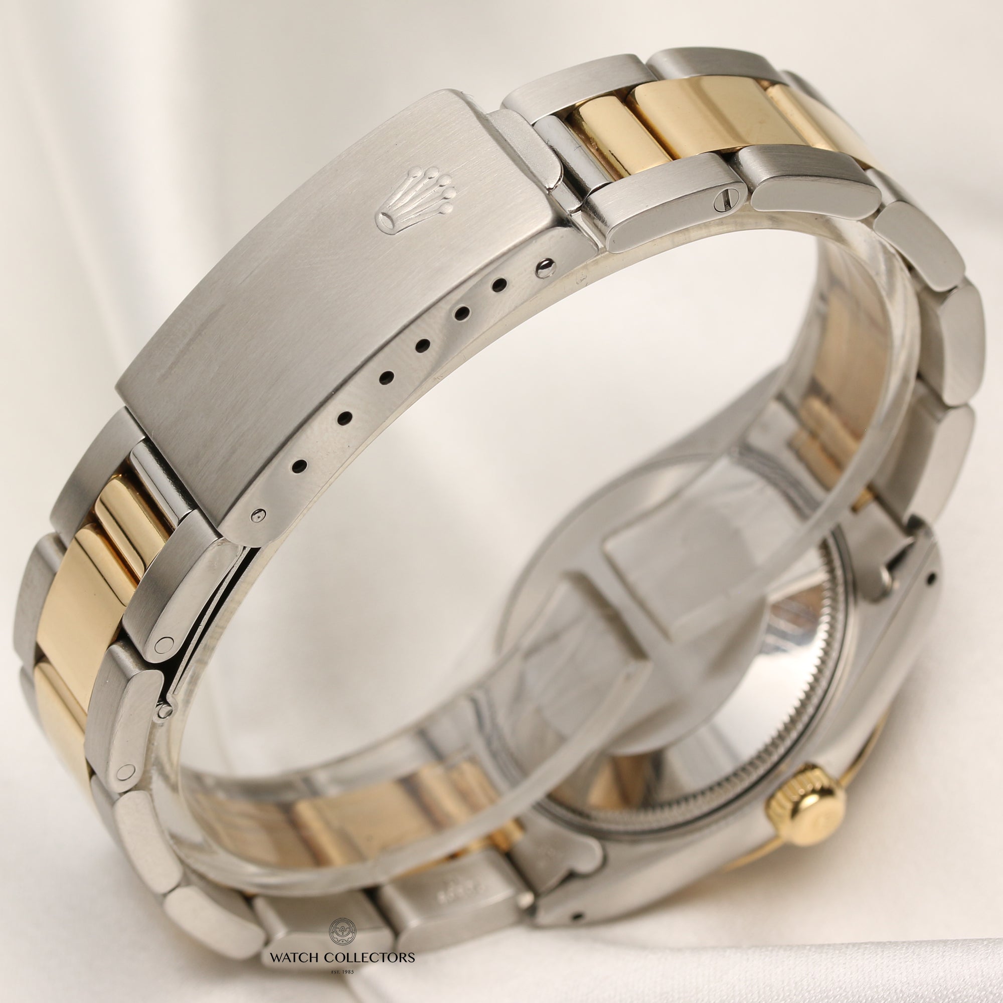 Rolex Mid-Size DateJust Steel & Gold Blue Dial Second Hand Watch Collectors 5