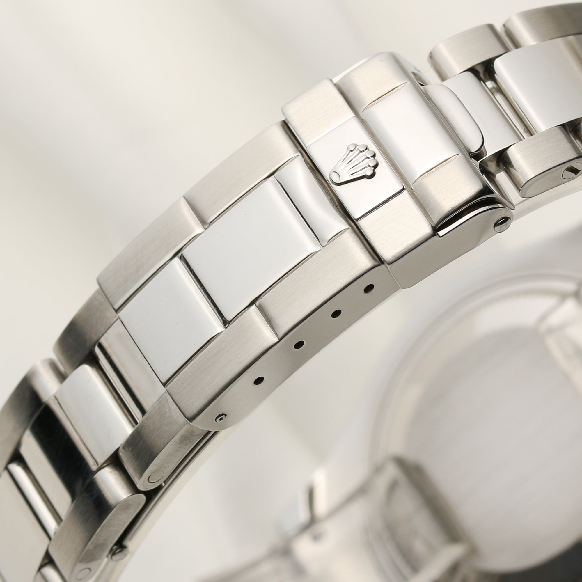 Rolex MidSize Yacht-Master Stainless Steel & Platinum Second Hand Watch Collectors 6