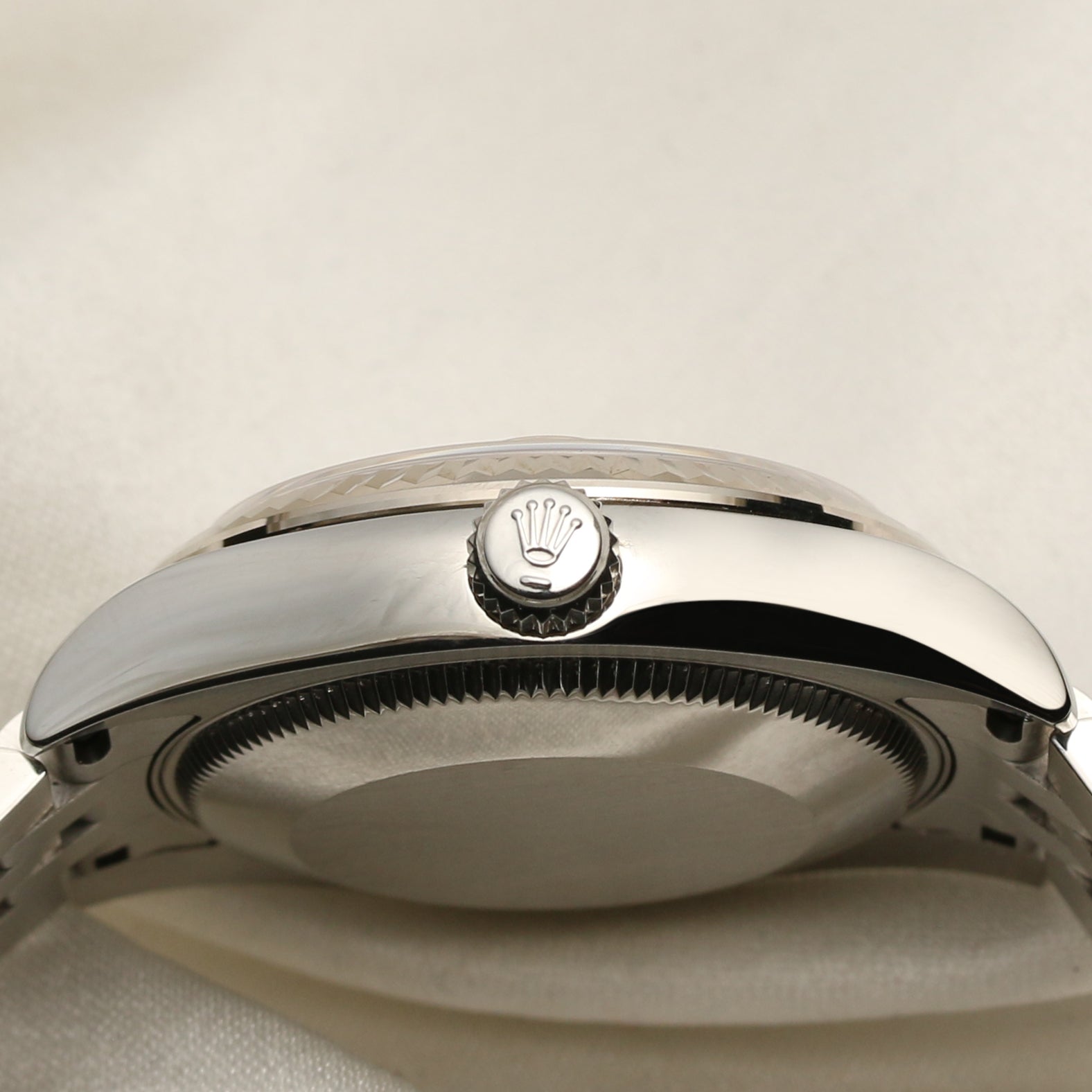 Rolex Midsize 178274 Stainless Steel 18K White Gold Bezel Pink Diamond Dial Second Hand Watch Collectors 5