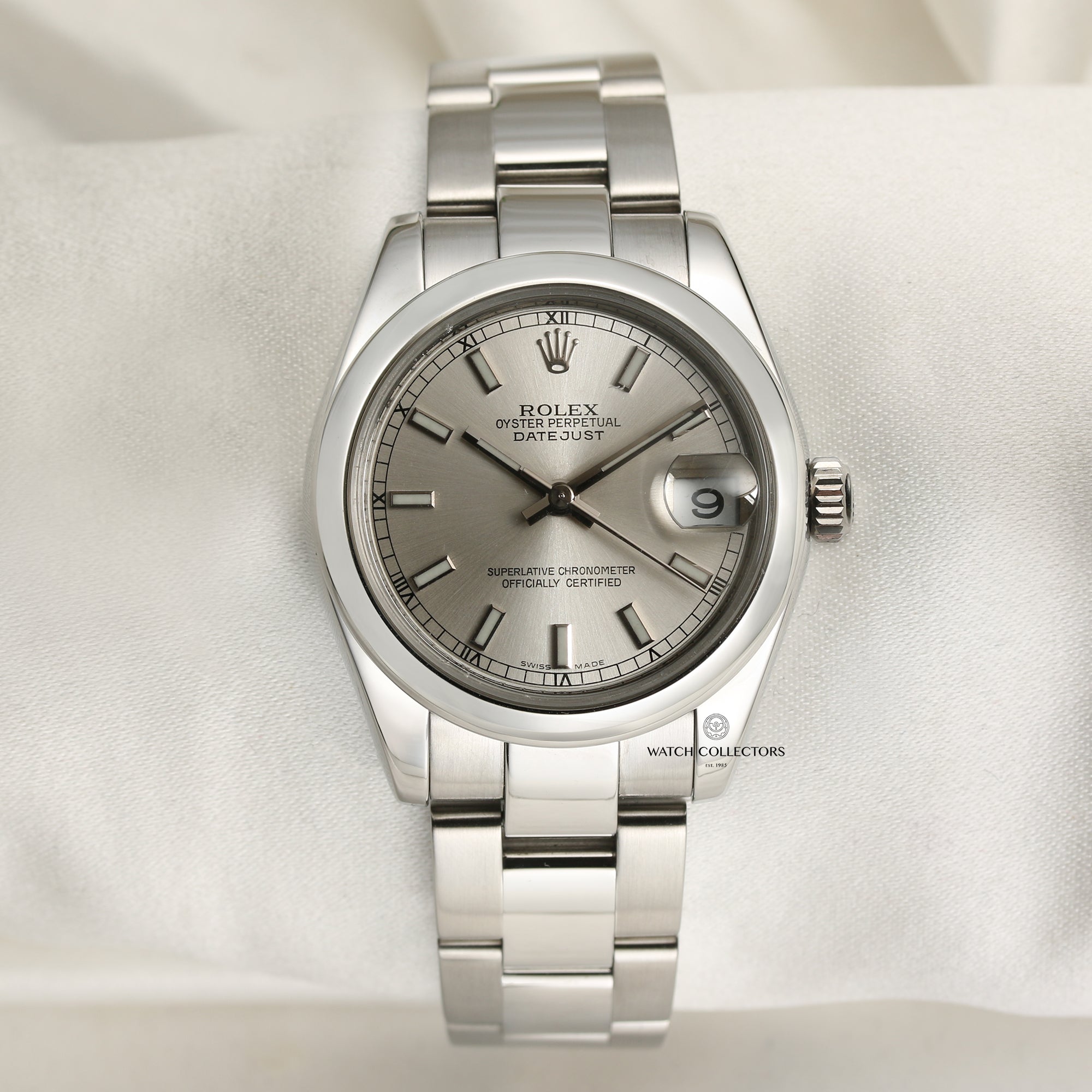 Rolex Midsize DateJust 178240 Stainless Steel Second Hand Watch Collectors 1