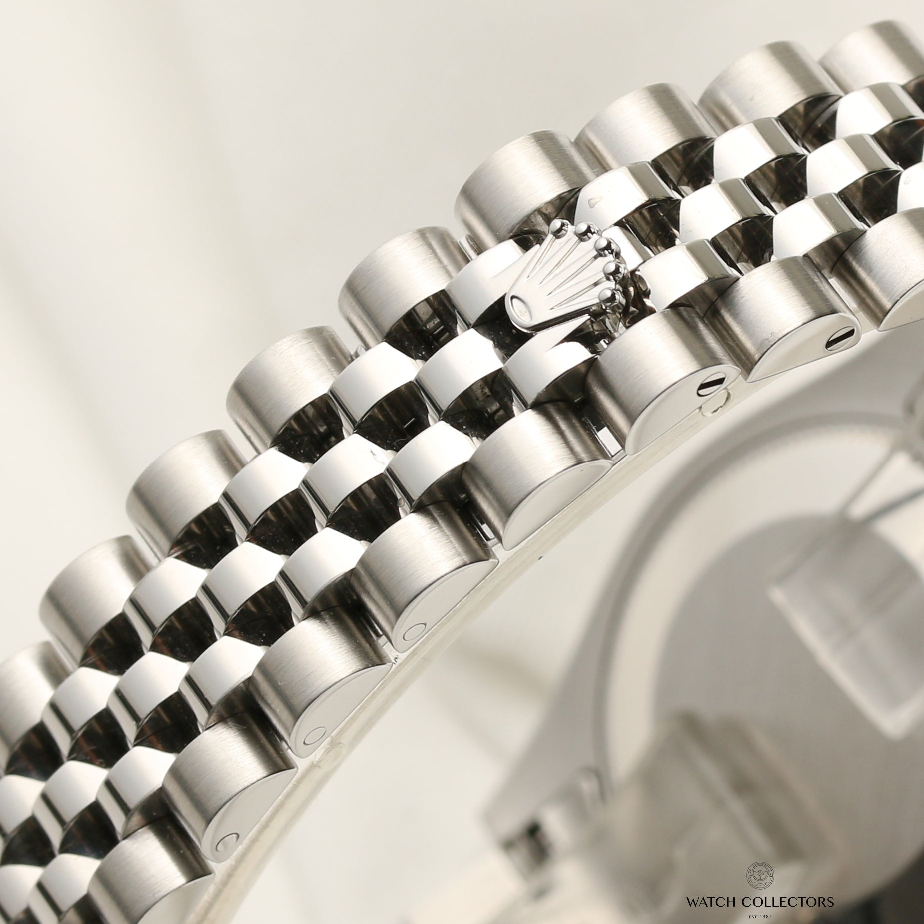 Rolex Midsize DateJust 178274 Stainless Steel & 18K White Gold Bezel Pink Diamond Dial Second Hand Watch Collectors 9