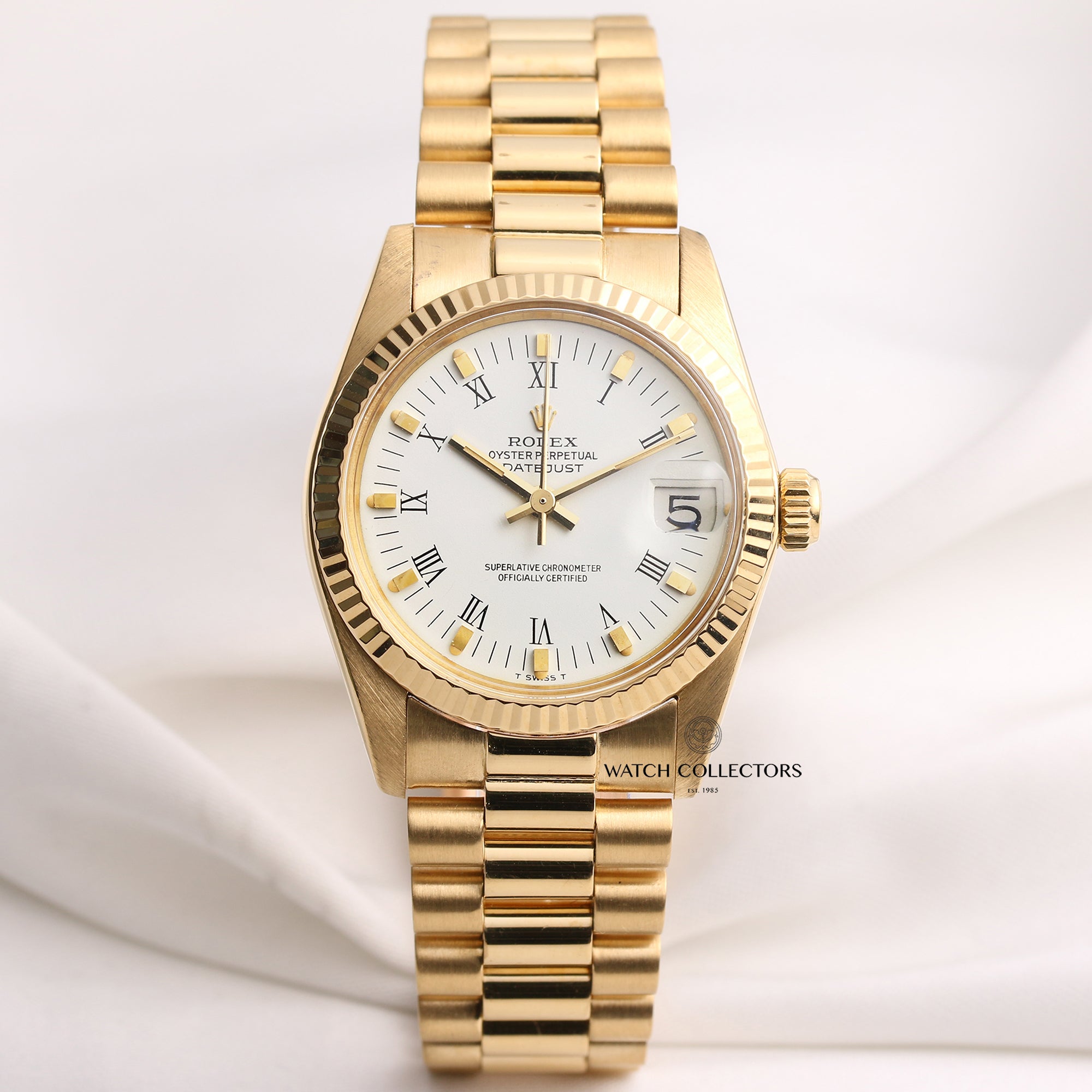 Rolex-Midsize-DateJust-18K-Yellow-Gold-Second-Hand-Watch-Collectors-1