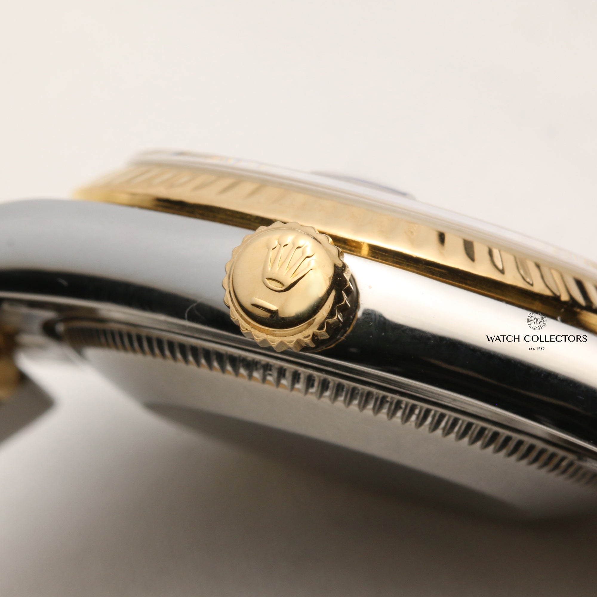 Rolex Midsize DateJust 68273 Steel & Gold Blue Degrading Diamond Dial Second Hand Watch Collectors 6