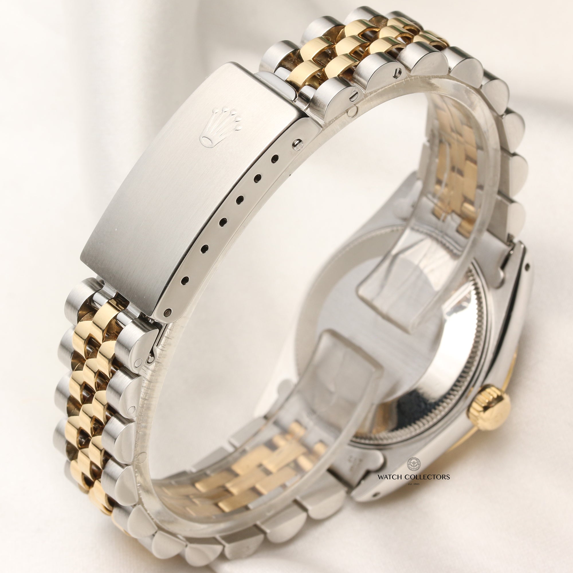 Rolex Midsize DateJust 68273 Steel & Gold Blue Degrading Diamond Dial Second Hand Watch Collectors 7