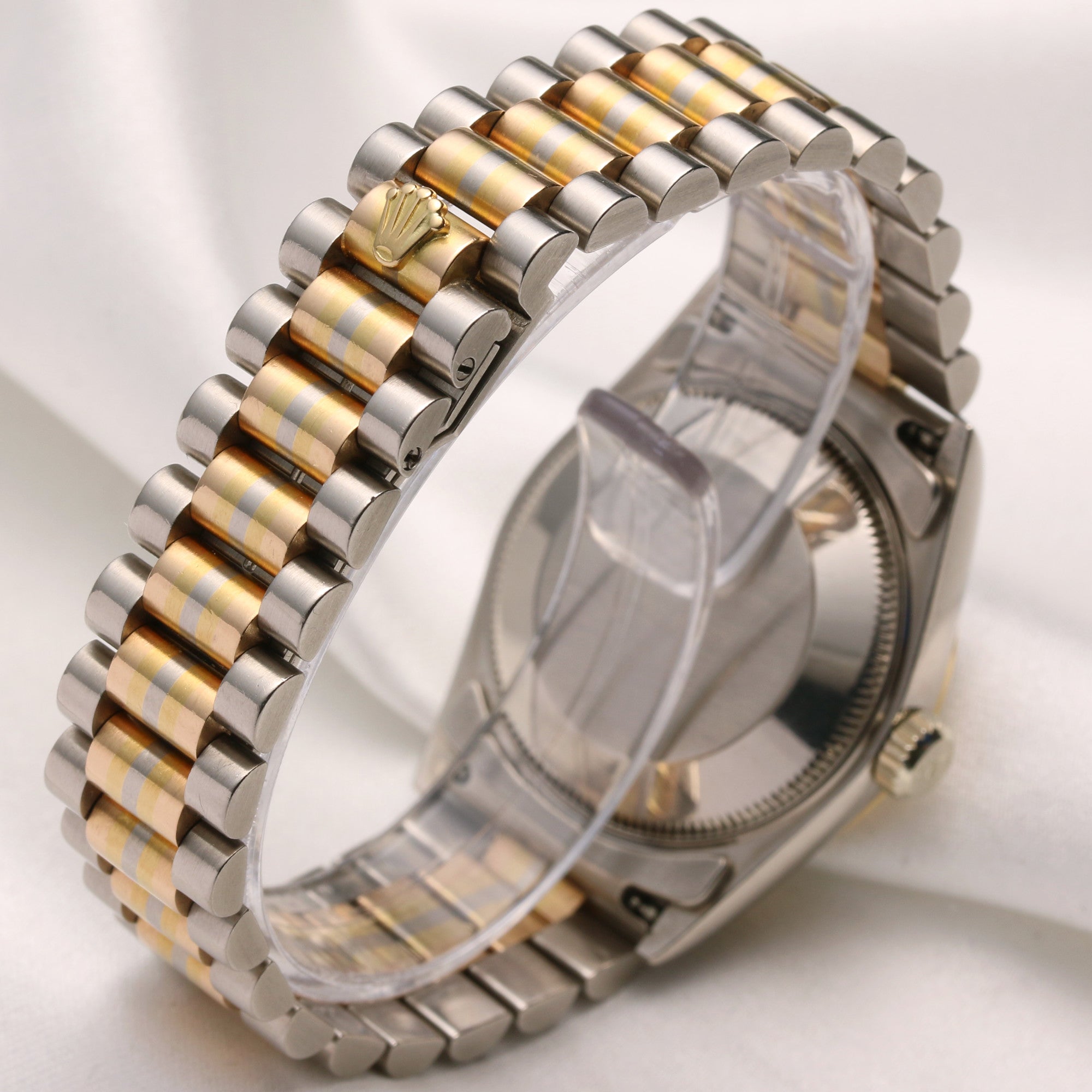 Rolex Midsize DateJust 68279B 18K Tridor Second Hand Watch Collectors 5