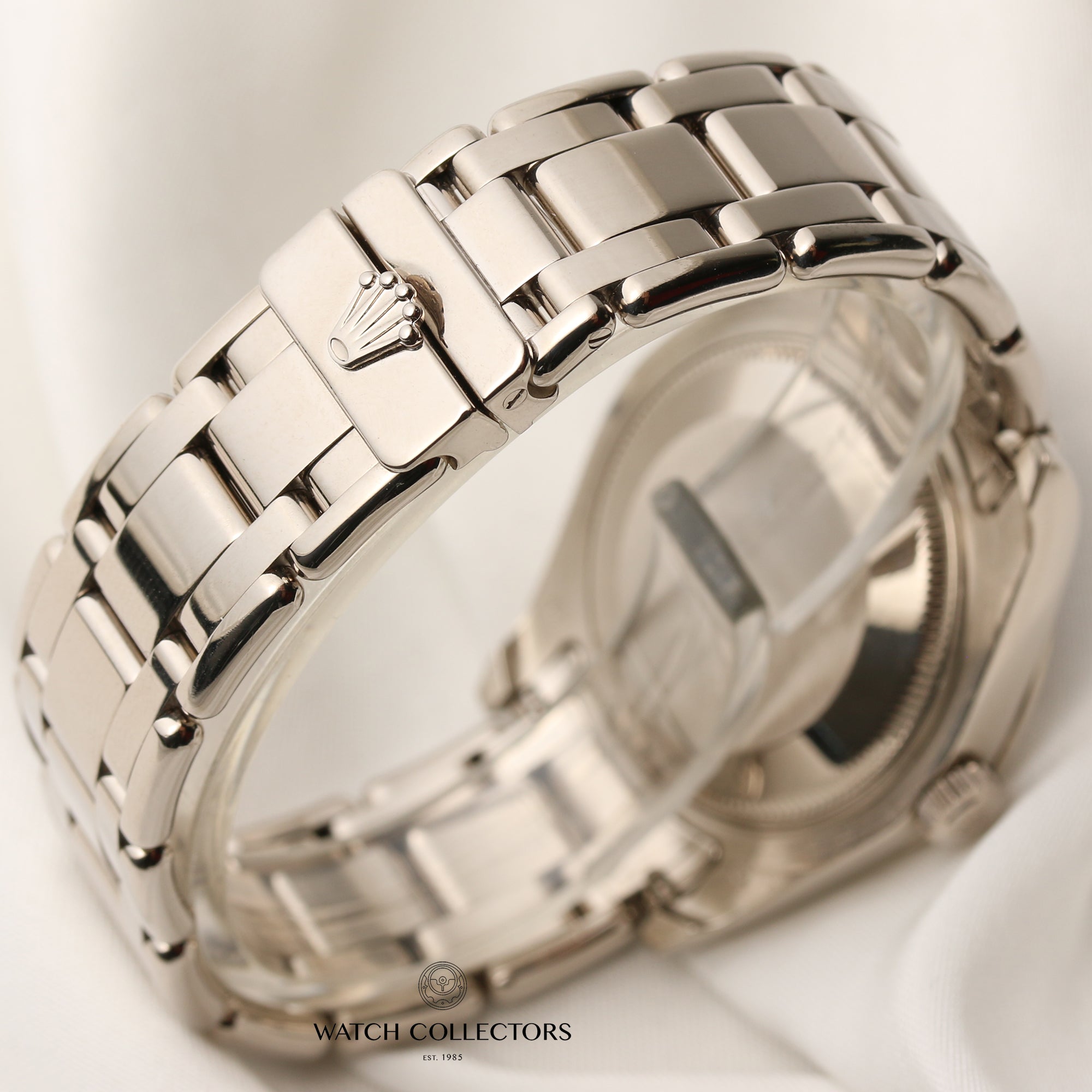 Rolex Midsize DateJust PearlMaster Masterpiece 81209 18K White Gold Second Hand Watch Collectors 5