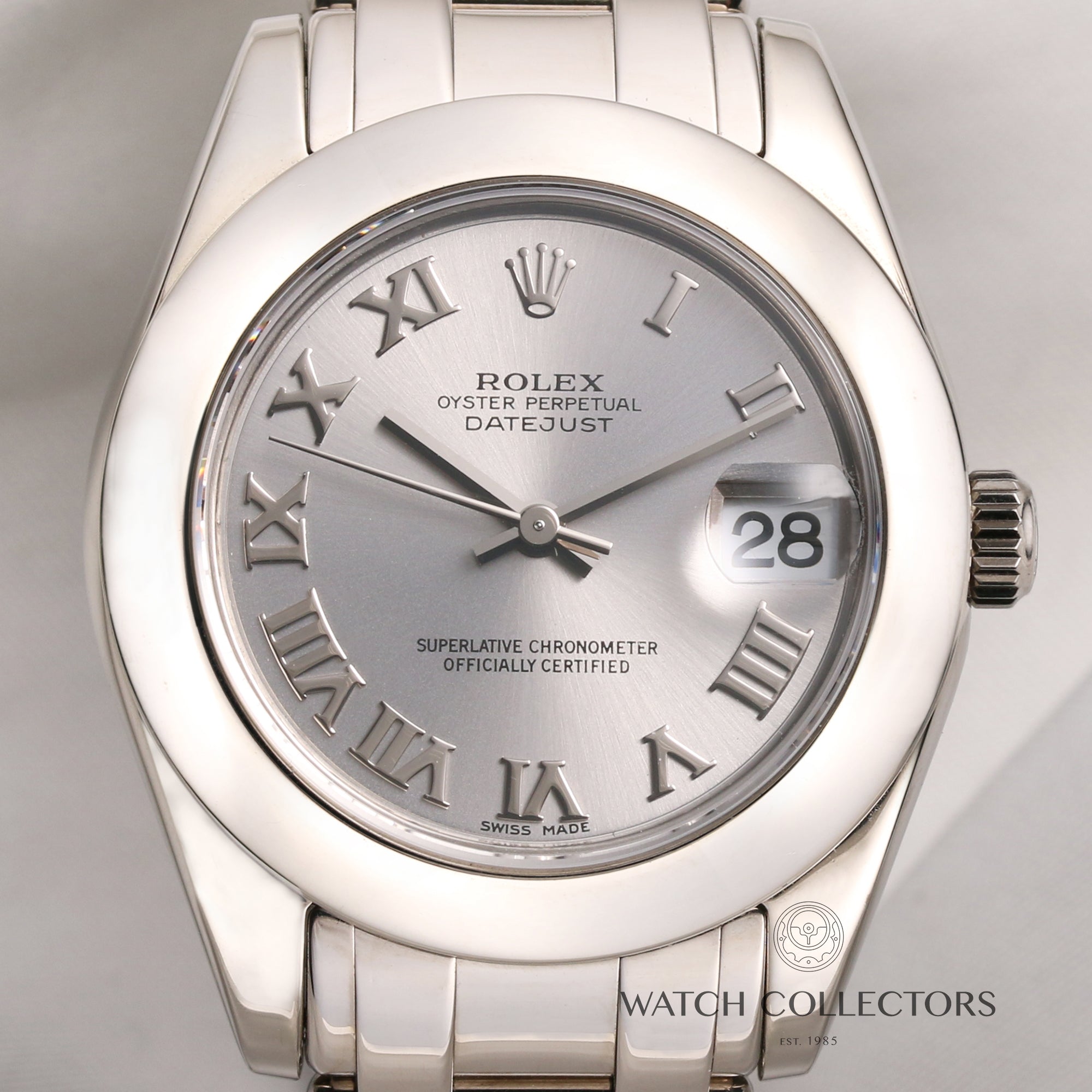Rolex-Midsize-DateJust-Pearlmaster-18K-White-Gold-Second-Hand-Watch-Collectors-2