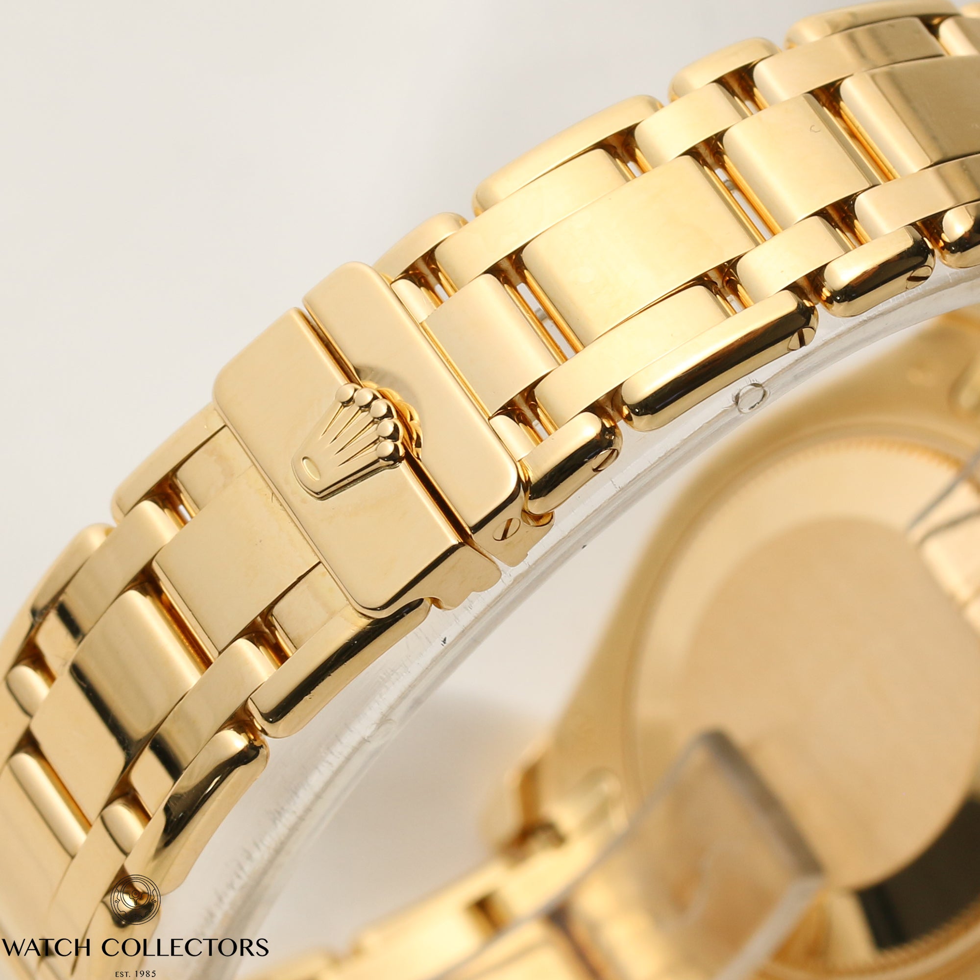 Rolex Midsize DateJust Pearlmaster 18K Yellow Gold Second Hand Watch Collectors 7