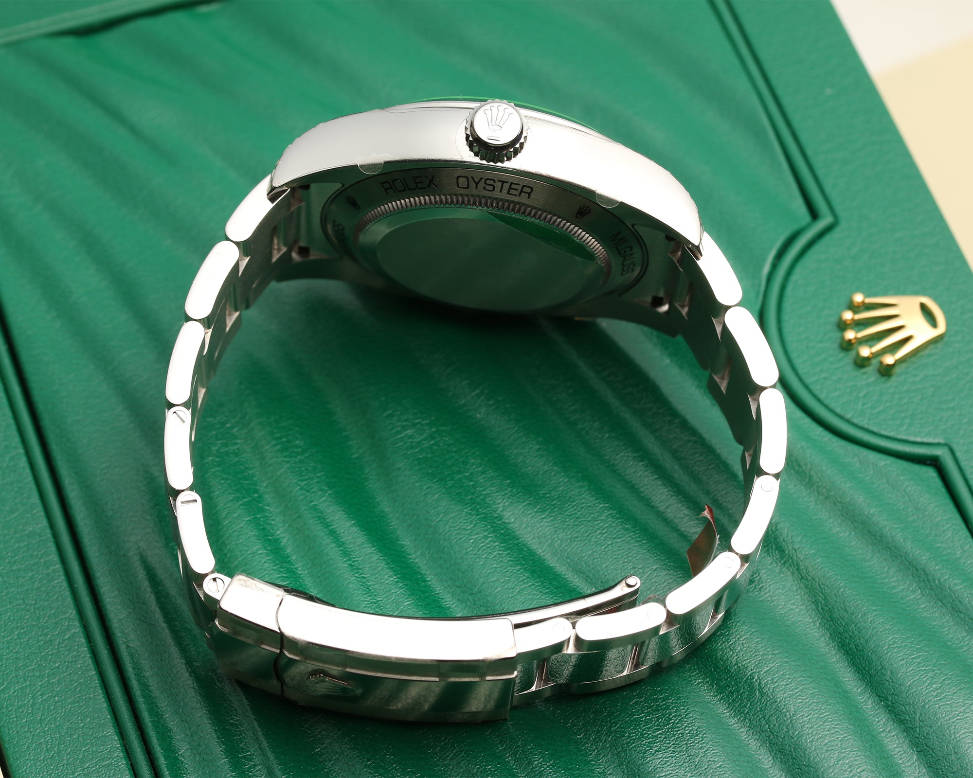 Rolex Milgauss 116400GV Stainless Steel Blue Dial Second Hand Watch Collectors 6