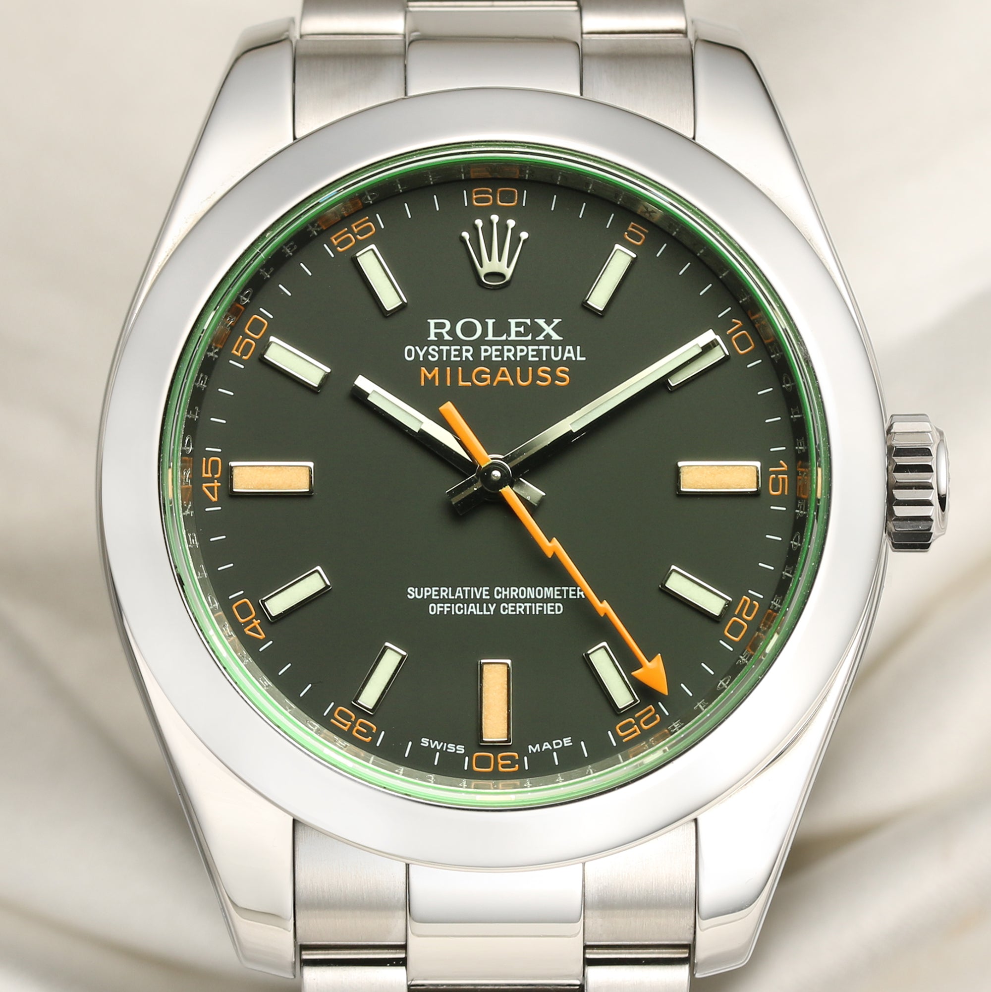 Rolex Milgauss Stainless Steel Second Hand Watch Collectors 2