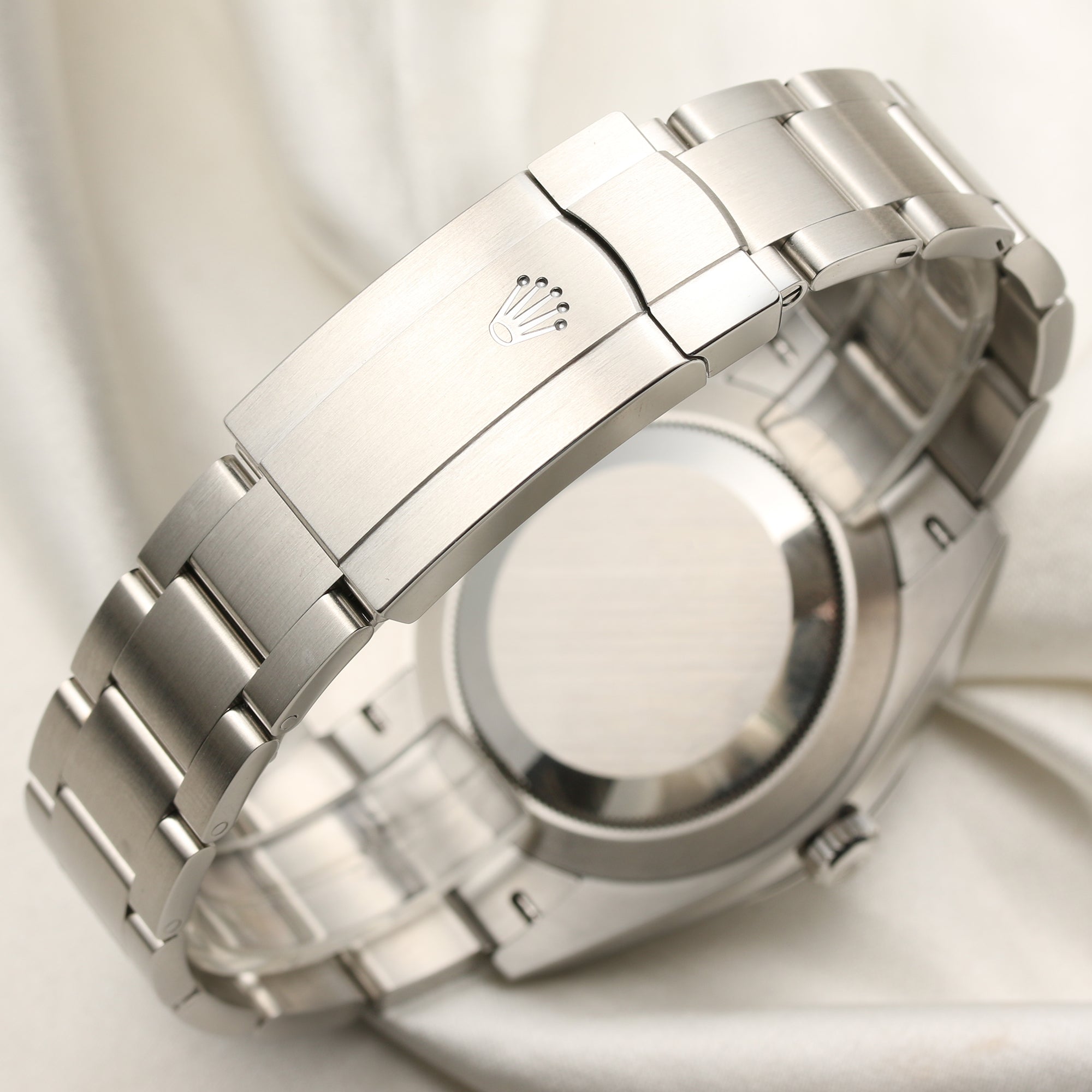 Rolex Oyster Perpertual 124300 Stainless Steel Green Dial Second Hand Watch Collectors 7