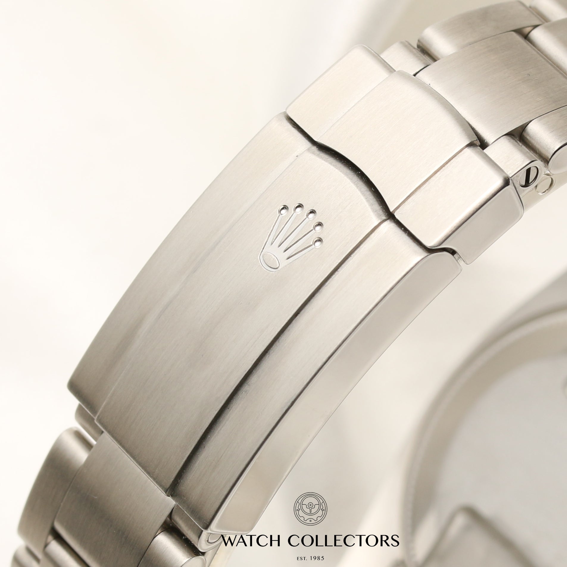 Rolex Oyster Perpetual 114200 Stainless Steel Olive Dial Second hand Watch Collectors 6