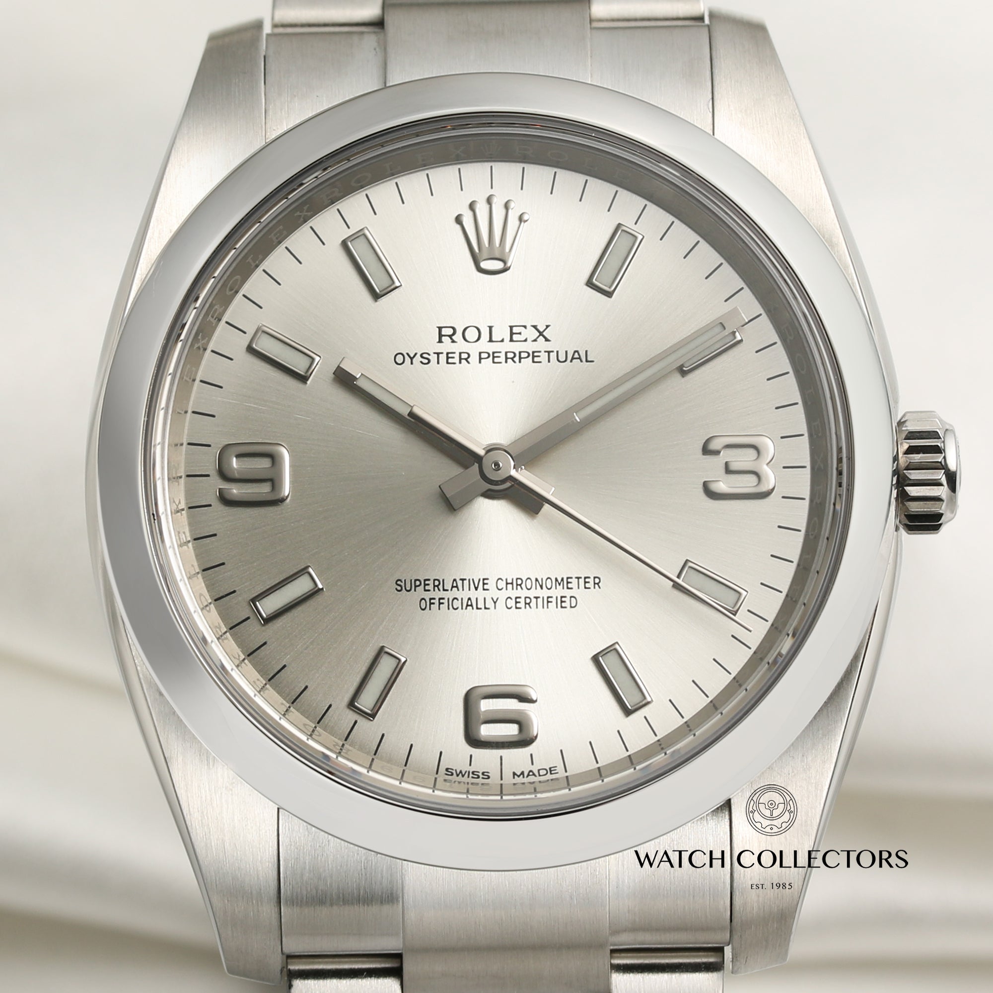 Rolex Oyster Perpetual 114200 Stainless Steel Second Hand Watch Collectors 2
