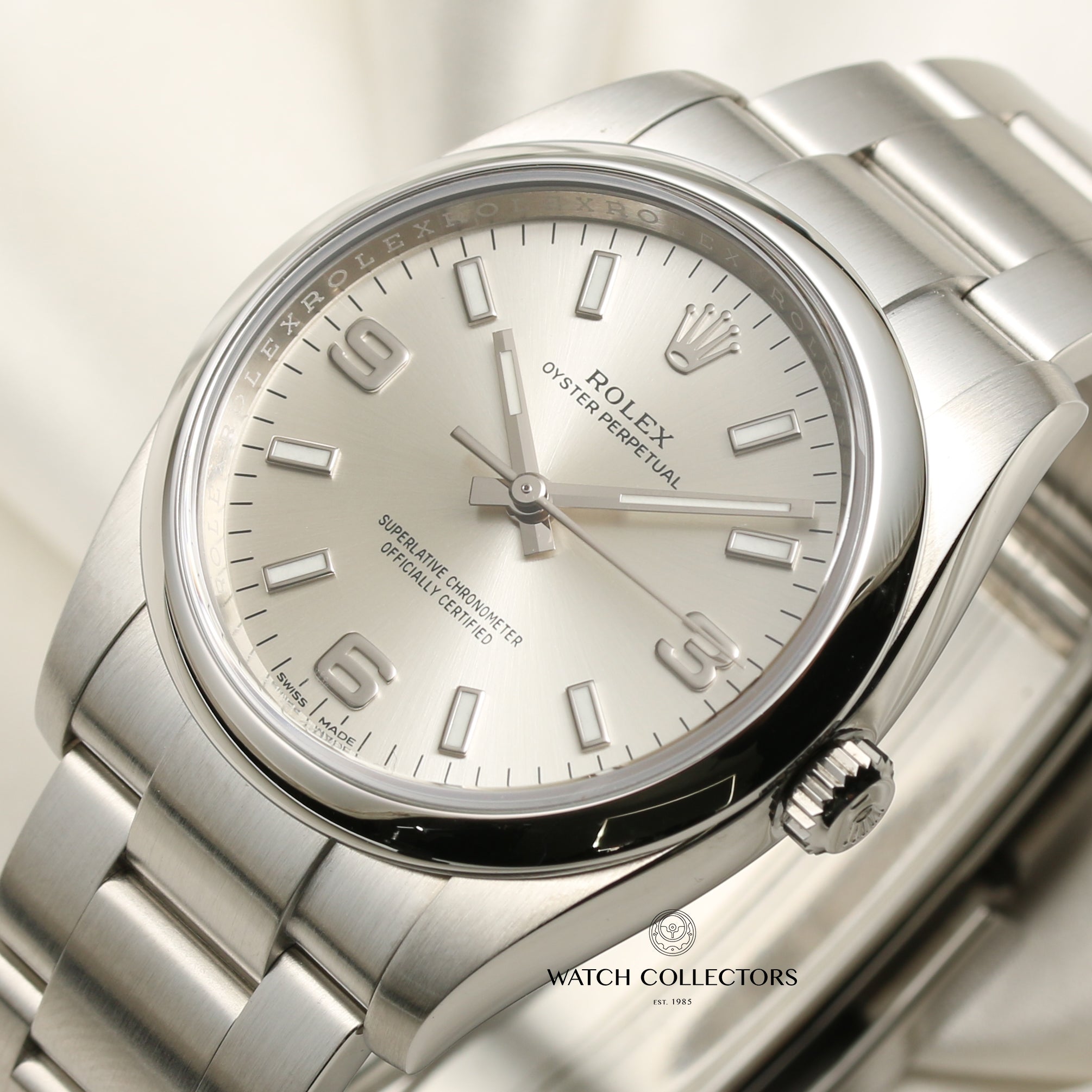 Rolex Oyster Perpetual 114200 Stainless Steel Second Hand Watch Collectors 4