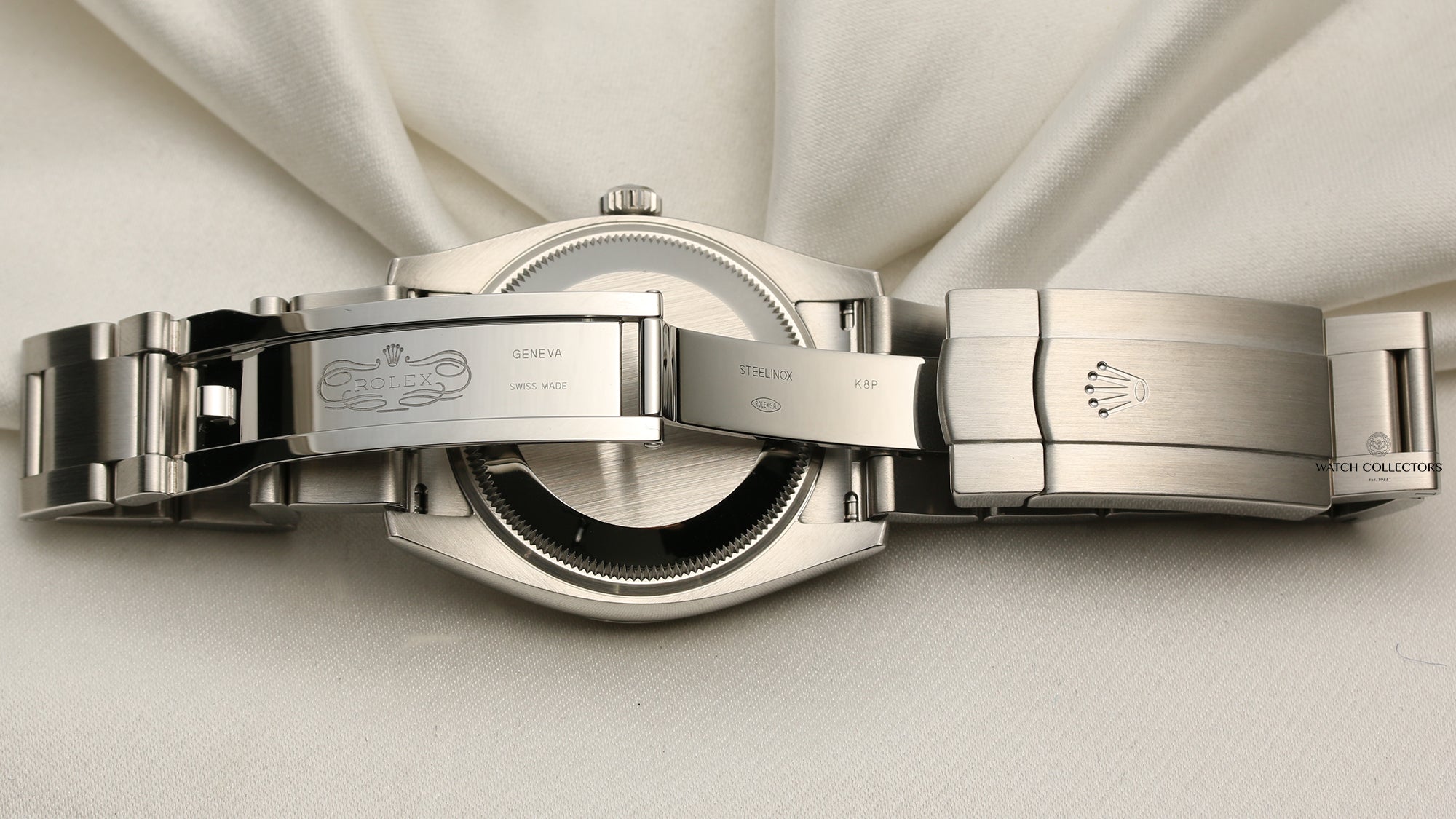 Rolex Oyster Perpetual 114200 Stainless Steel Second Hand Watch Collectors 7