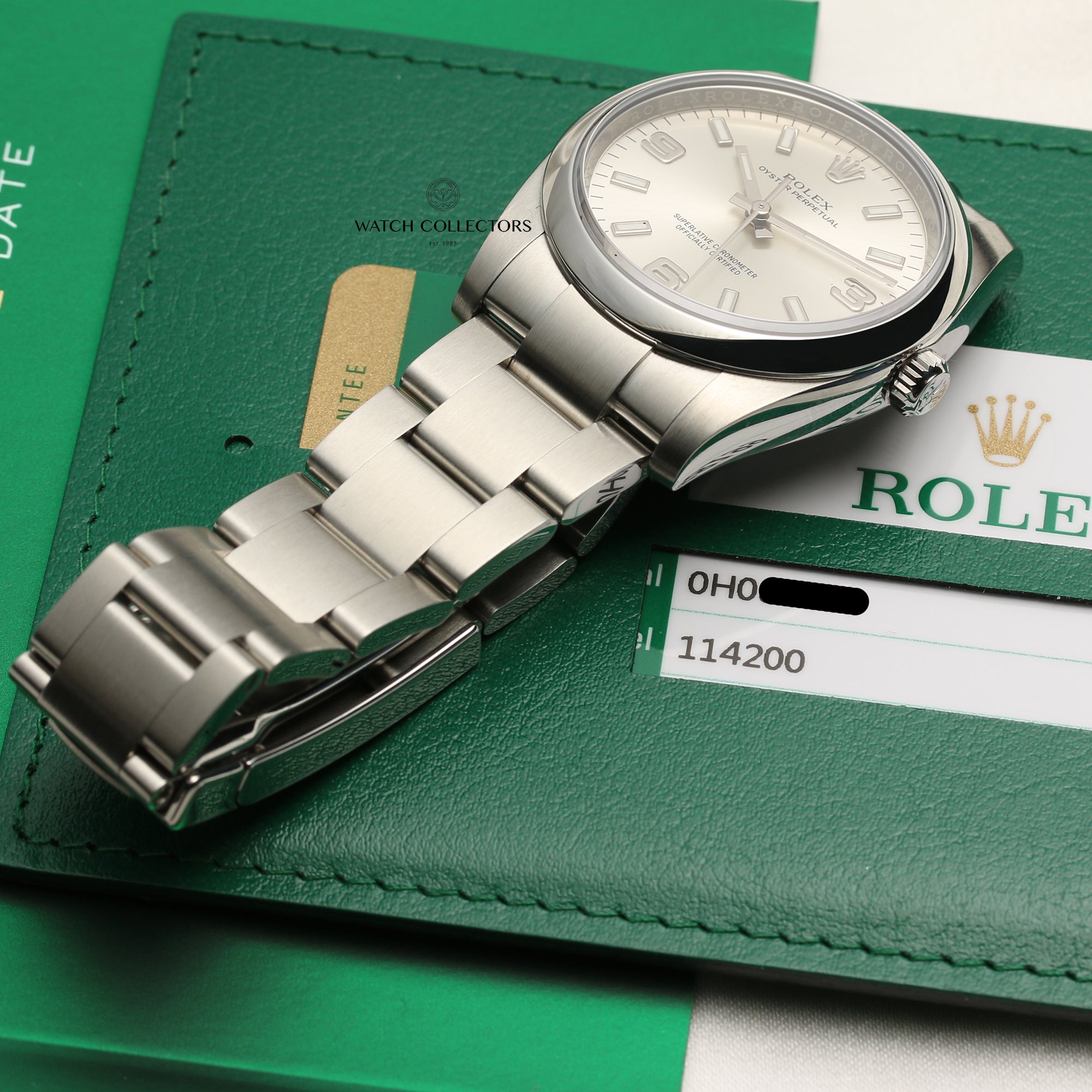 Rolex Oyster Perpetual 114200 Stainless Steel Second Hand Watch Collectors 9