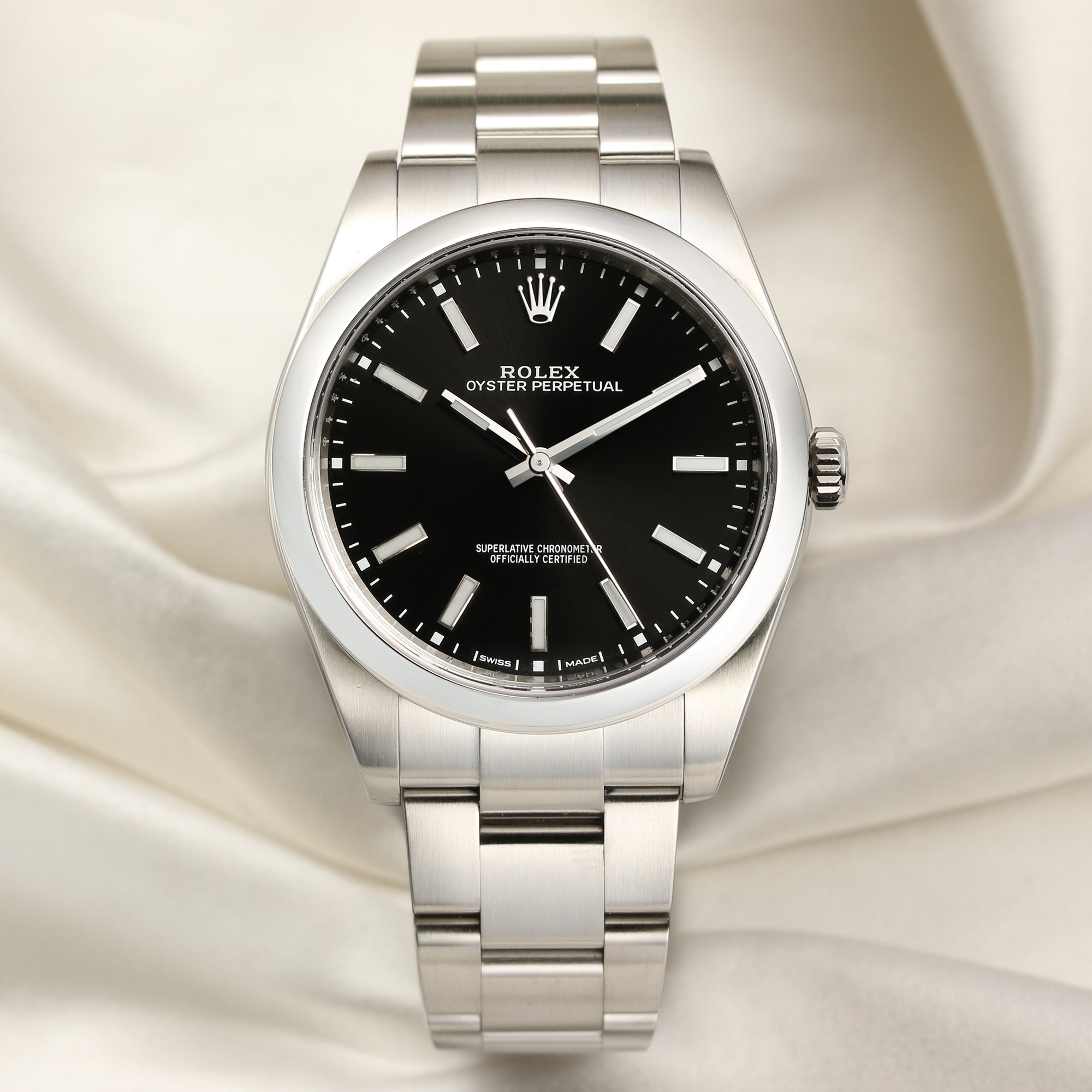 Rolex Oyster Perpetual 114300 Stainless Steel Second Hand Watch Collectors 1