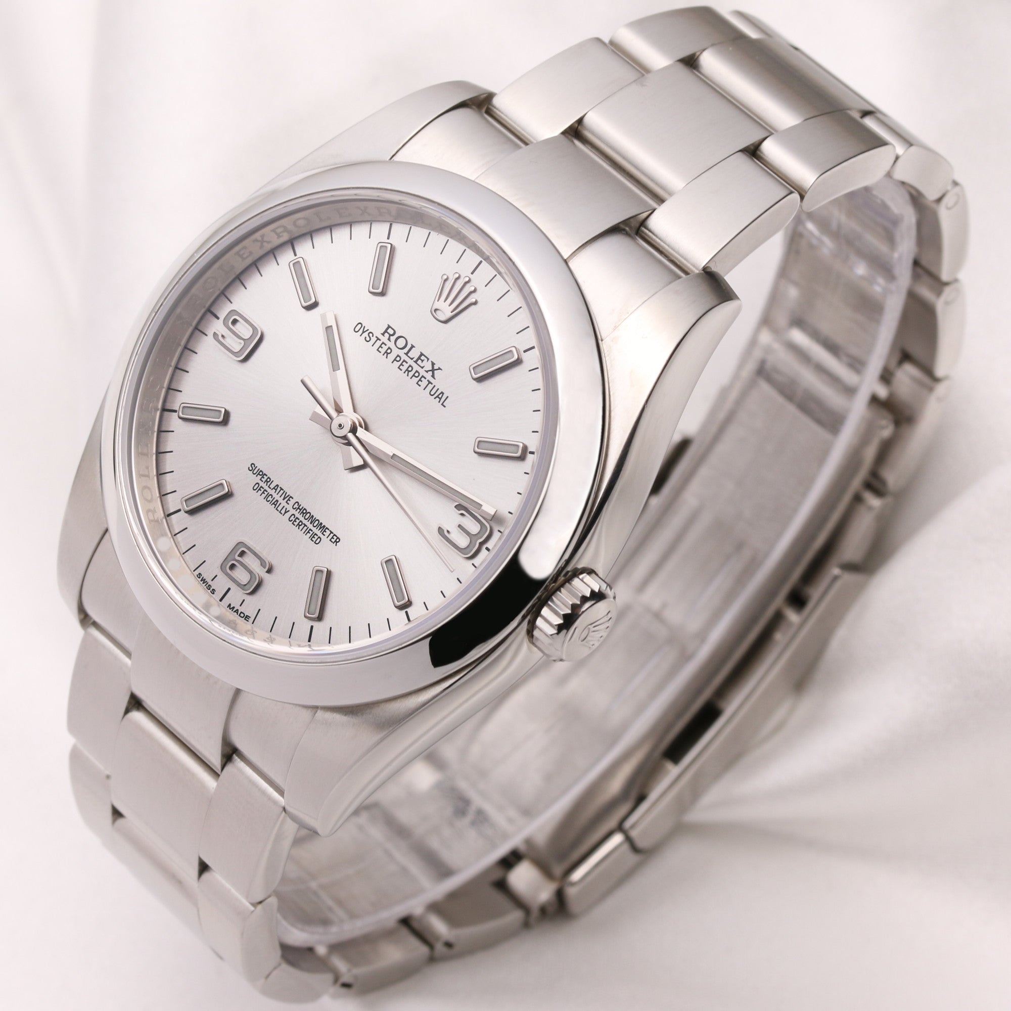 Rolex Oyster Perpetual 116000 Stainless Steel Second Hand Watch Collectors 3
