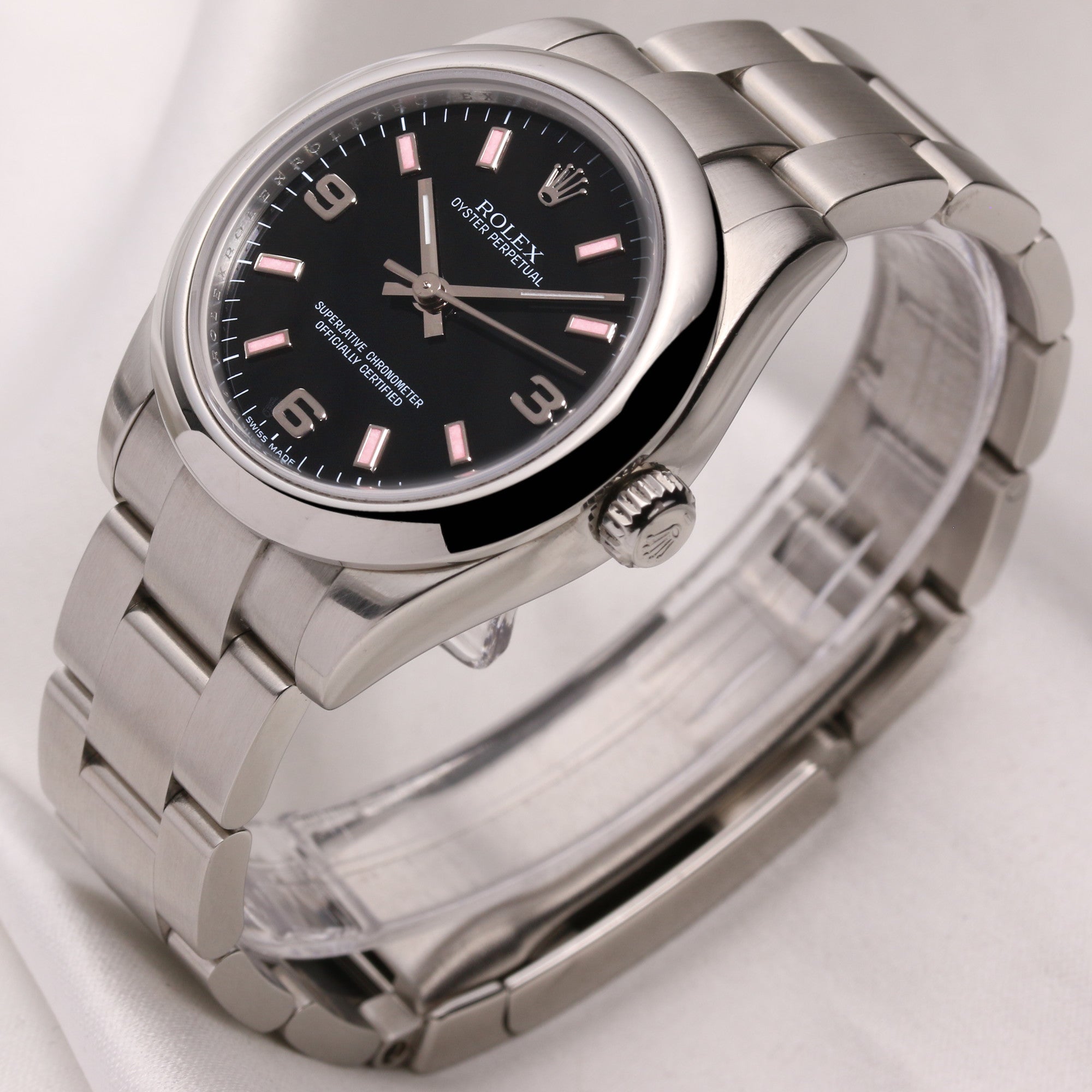 Rolex Oyster Perpetual 177200 Stainless Steel Second Hand Watch Collectors (3)