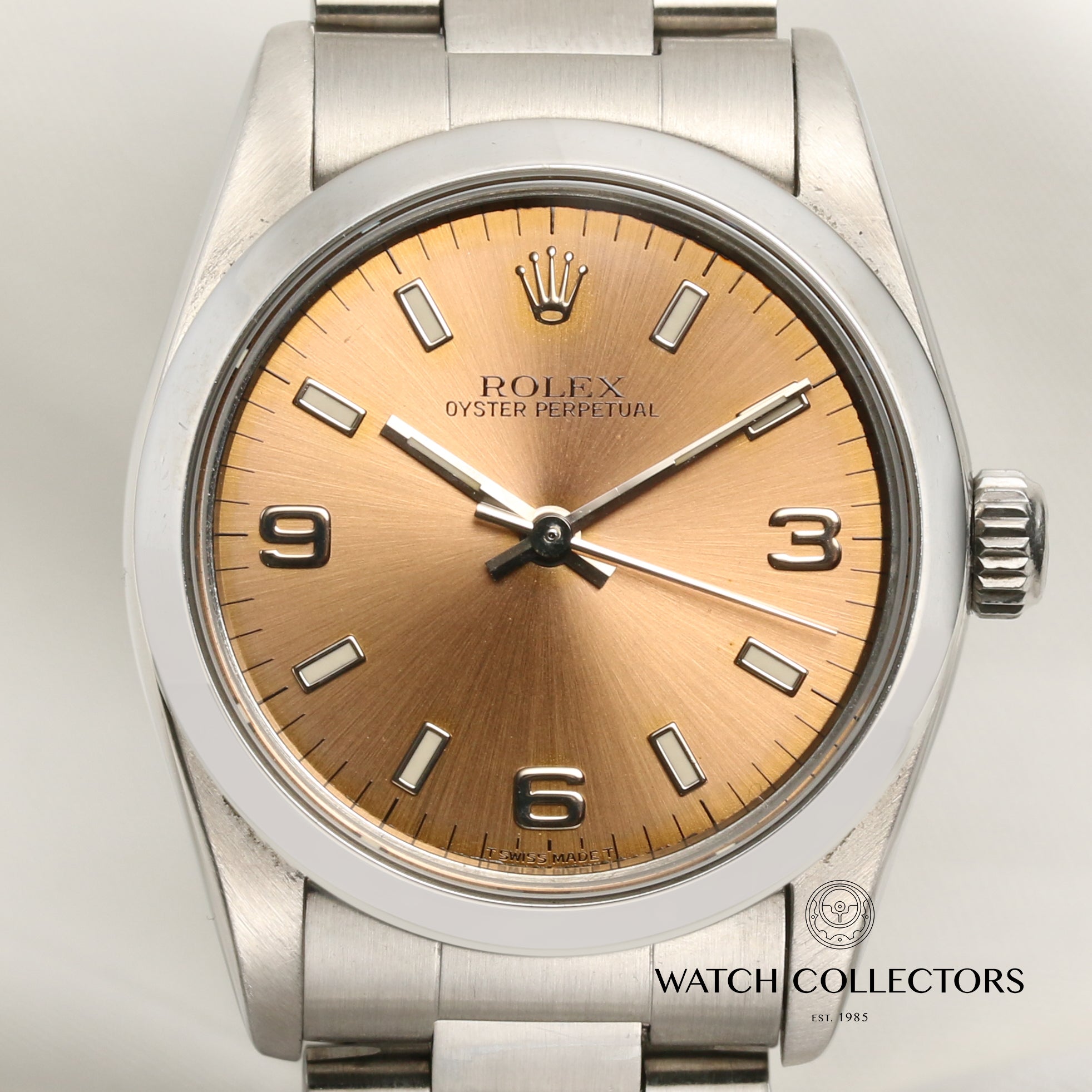 Rolex Oyster Perpetual 67480 Stainless Steel Second Hand Watch Collectors 2