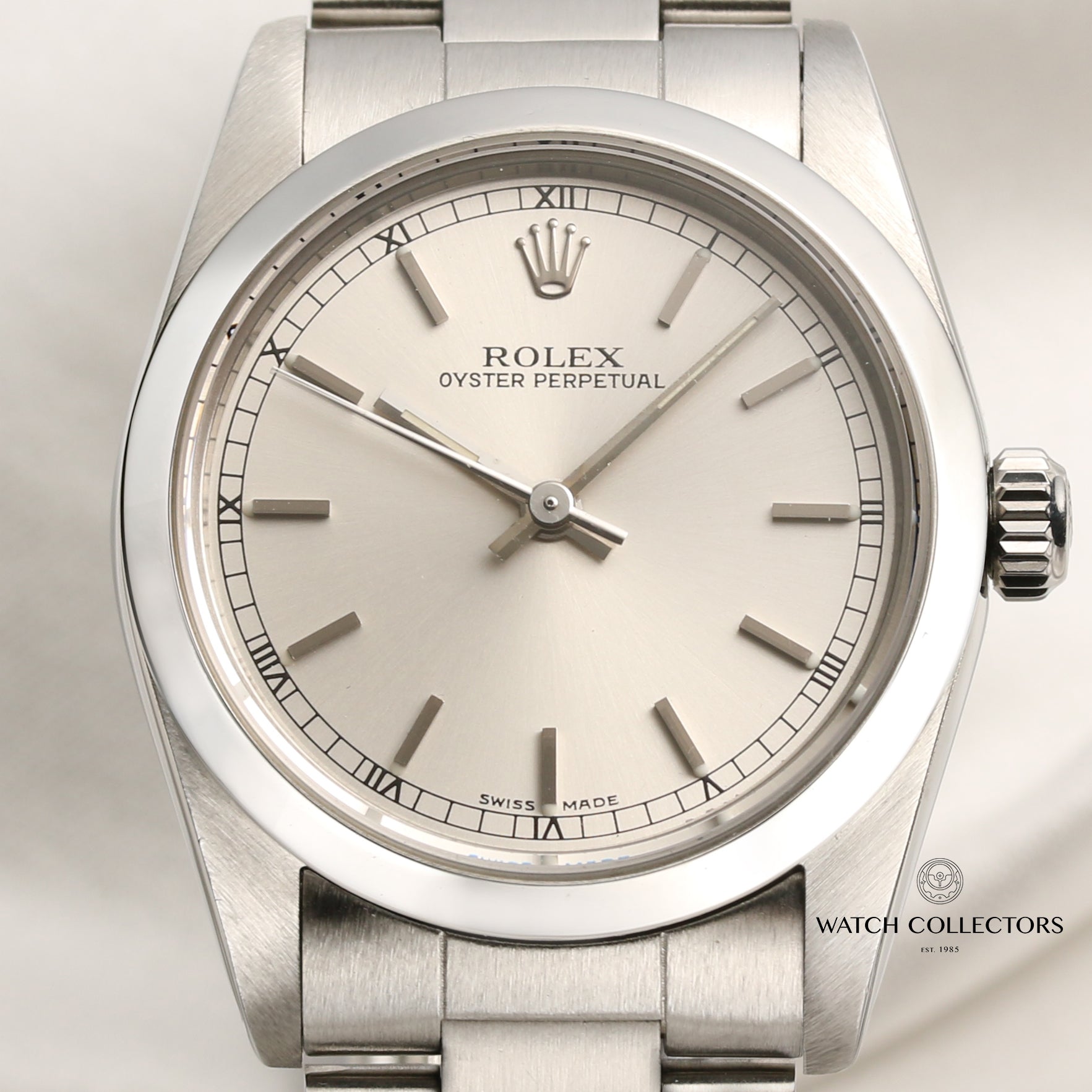 Rolex Oyster Perpetual 67480 Stainless Steel Second Hand Watch Collectors 2