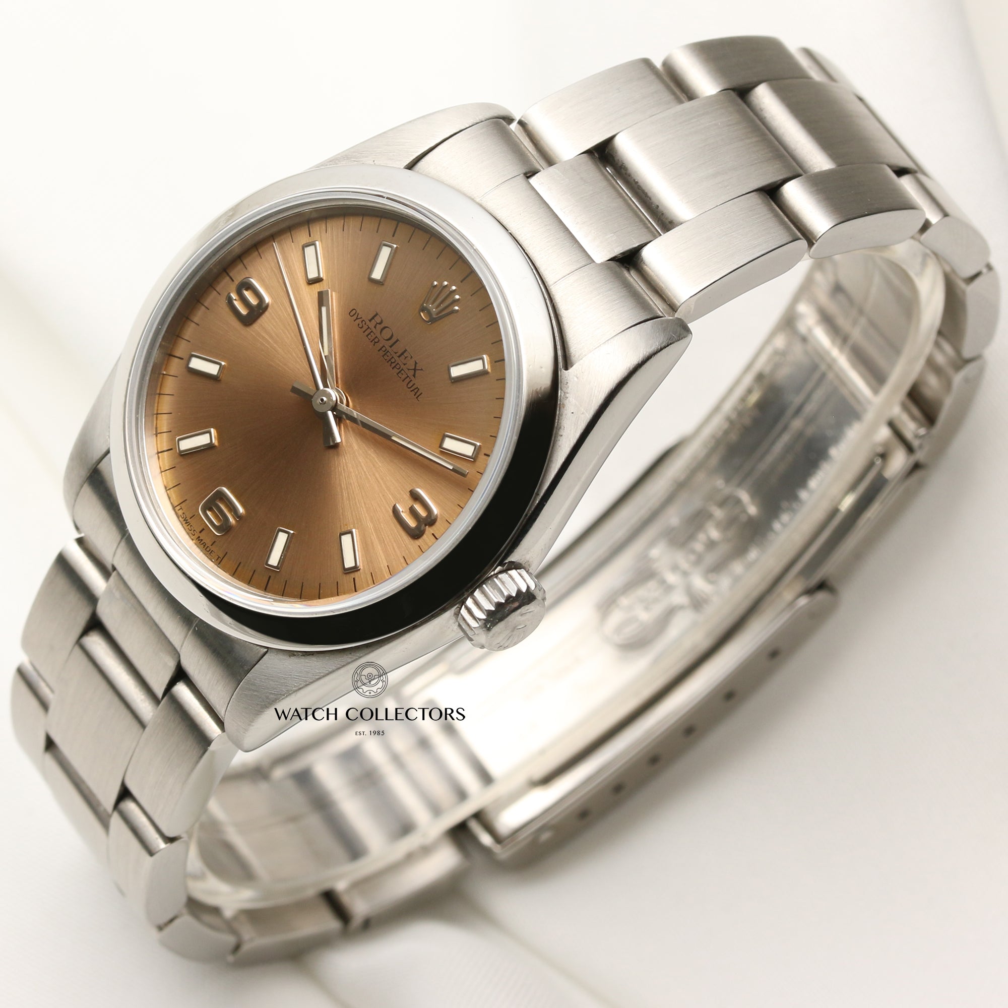 Rolex Oyster Perpetual 67480 Stainless Steel Second Hand Watch Collectors 3