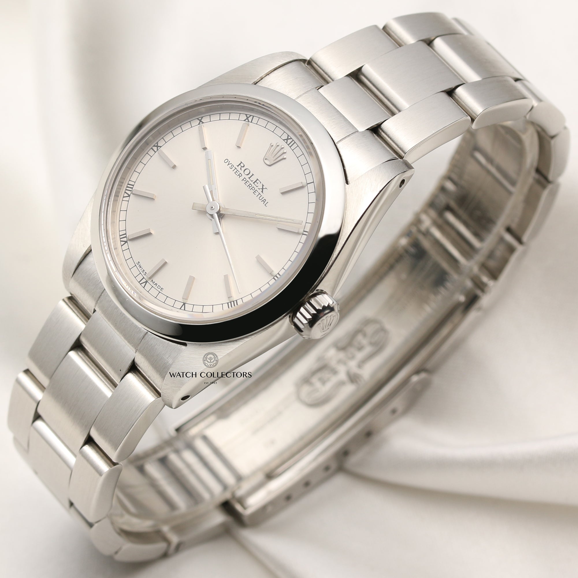 Rolex Oyster Perpetual 67480 Stainless Steel Second Hand Watch Collectors 3