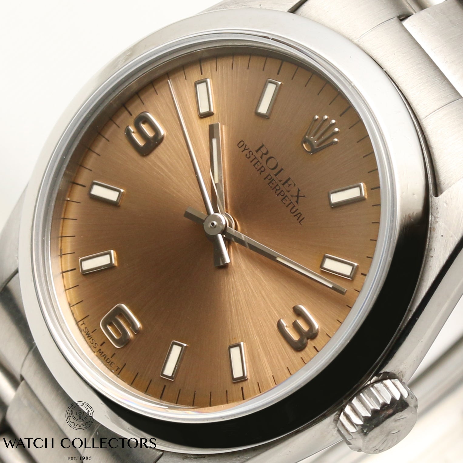 Rolex Oyster Perpetual 67480 Stainless Steel Second Hand Watch Collectors 4