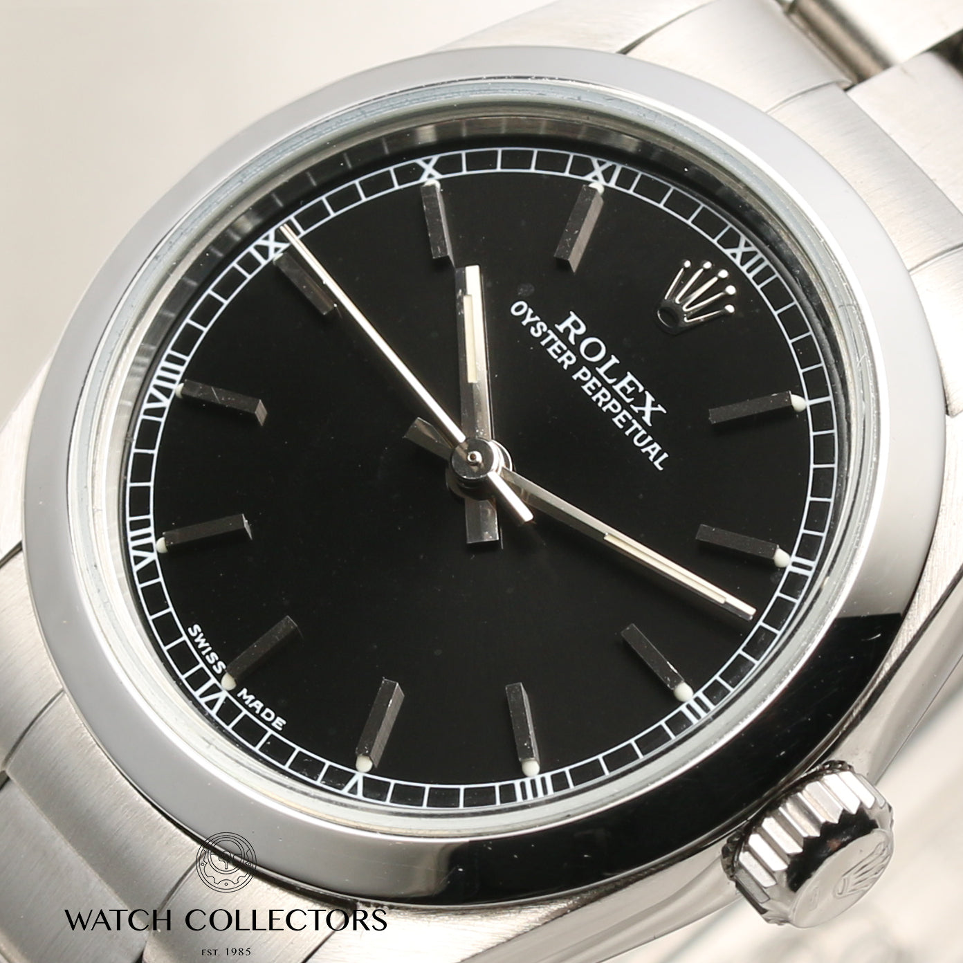 Rolex Oyster Perpetual 67480 Stainless Steel Second Hand Watch Collectors 4