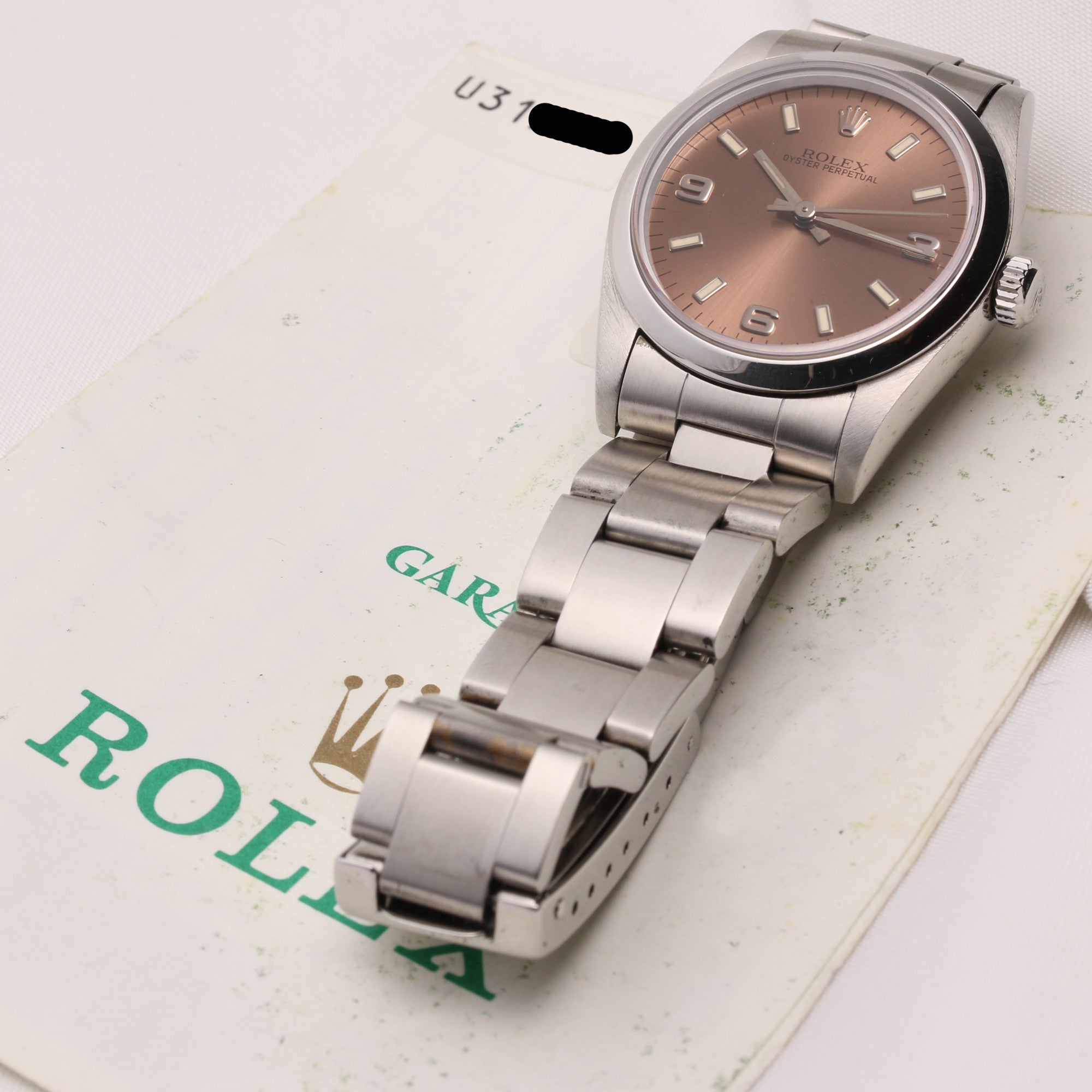 Rolex Oyster Perpetual 67480 U31 Stainless Steel Second Hand Watch Collectors 7