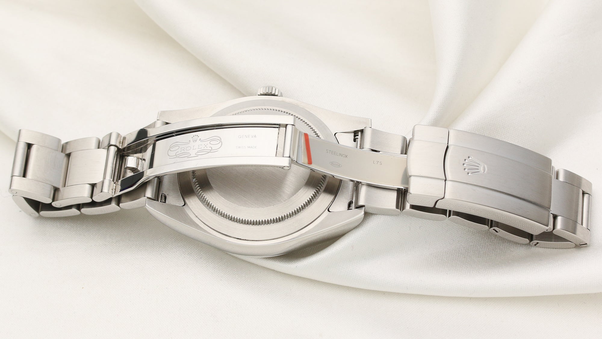 Rolex Oyster Perpetual Grape Dial Stainless Steel Second Hand Watch Collectors 6