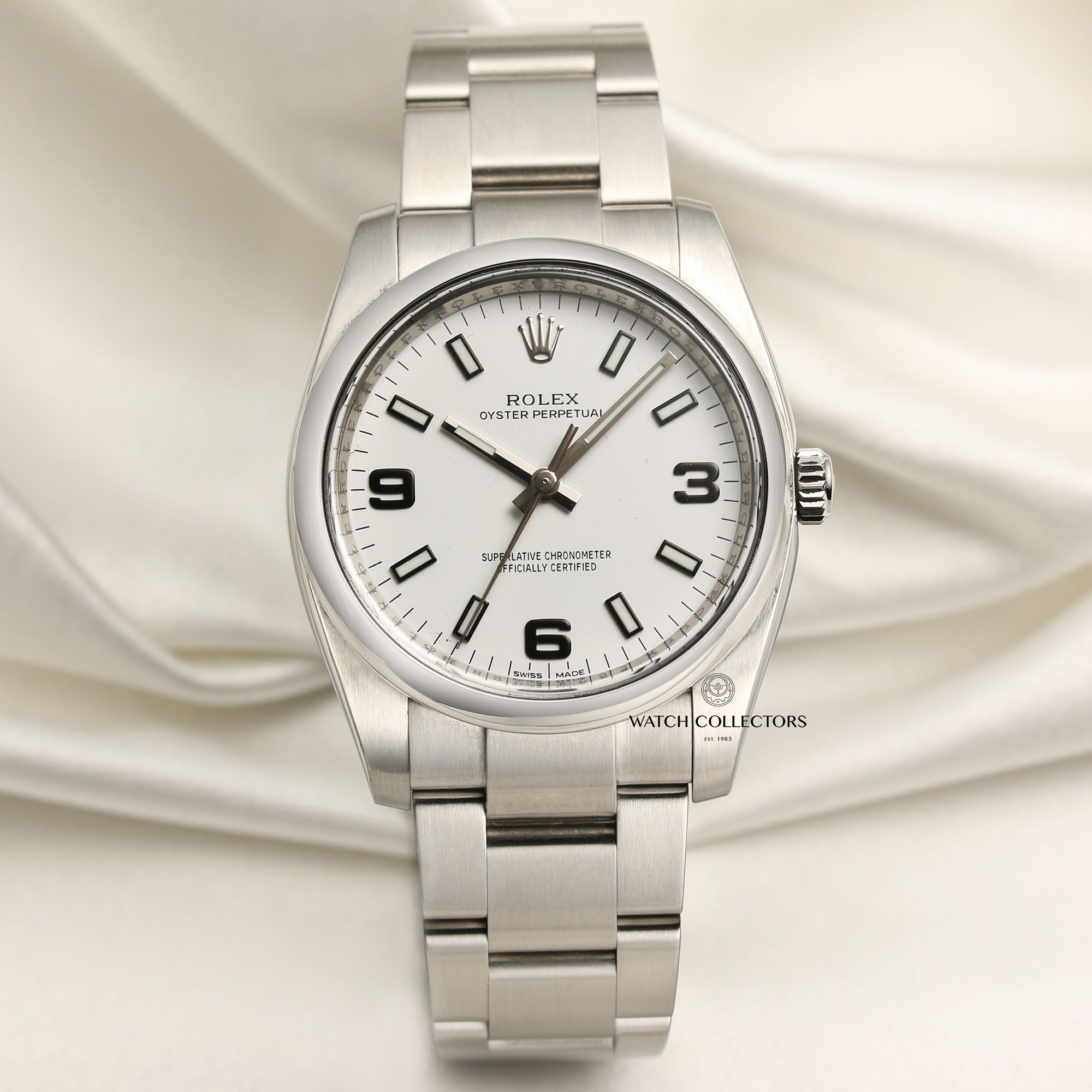 Rolex Oyster Perpetual Stainless Steel Second Hand Watch Collectors 1