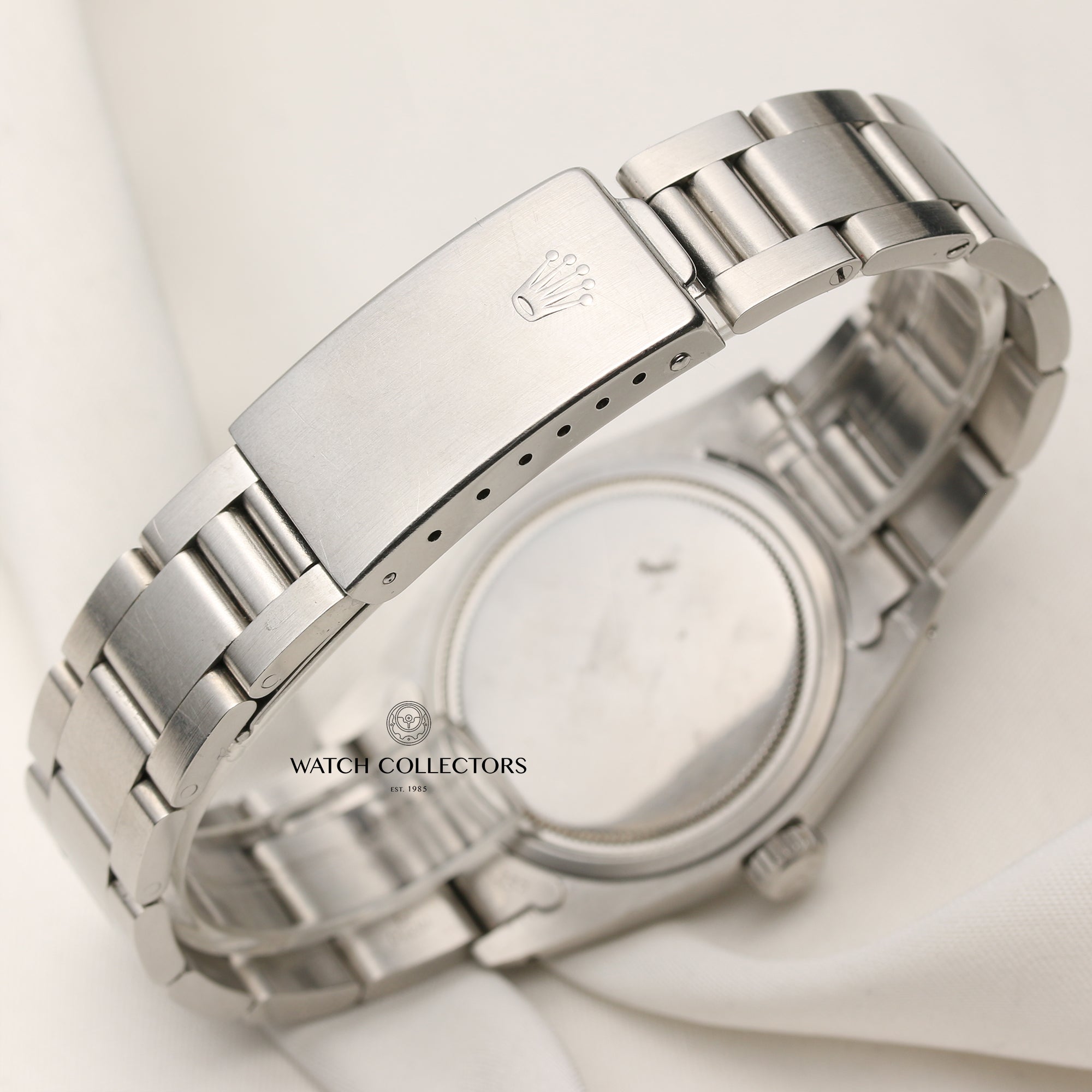 Rolex Oyster Perpetual UAE Milatary Crest Dial Stainless Steel Second Hand Watch Collectors 8