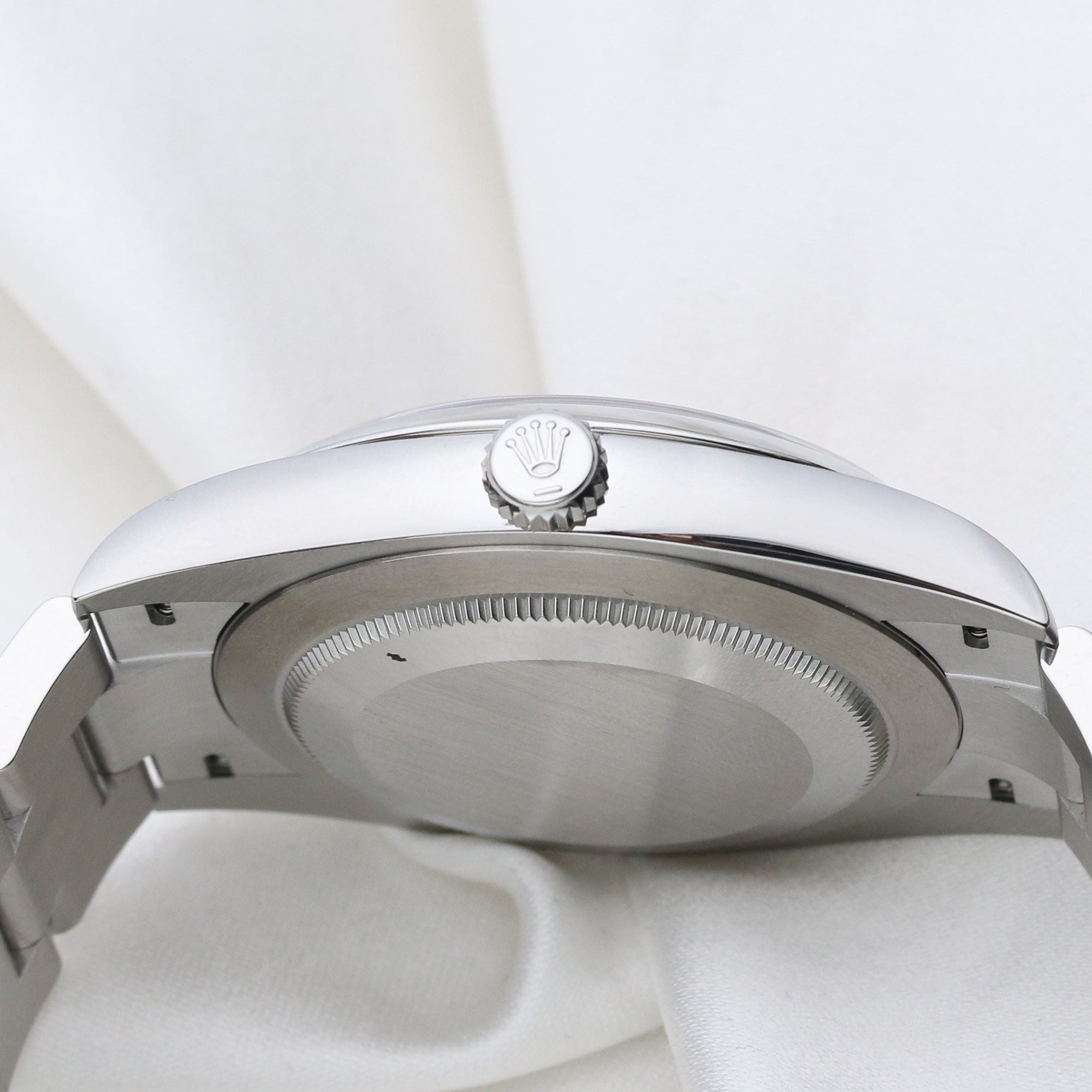 Rolex Oyster Perpetual Yellow Dial Stainless Steel Second Hand Watch Collectors 5