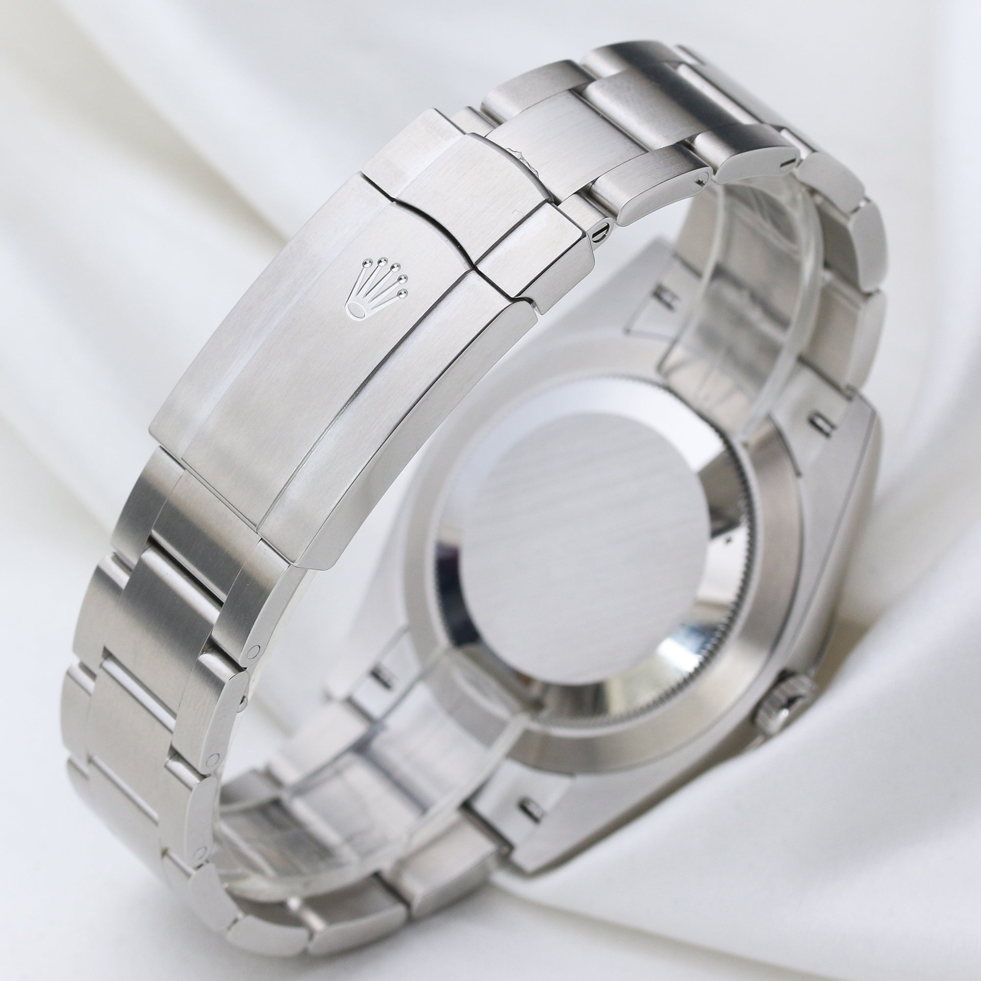 Rolex Oyster Perpetual Yellow Dial Stainless Steel Second Hand Watch Collectors 7