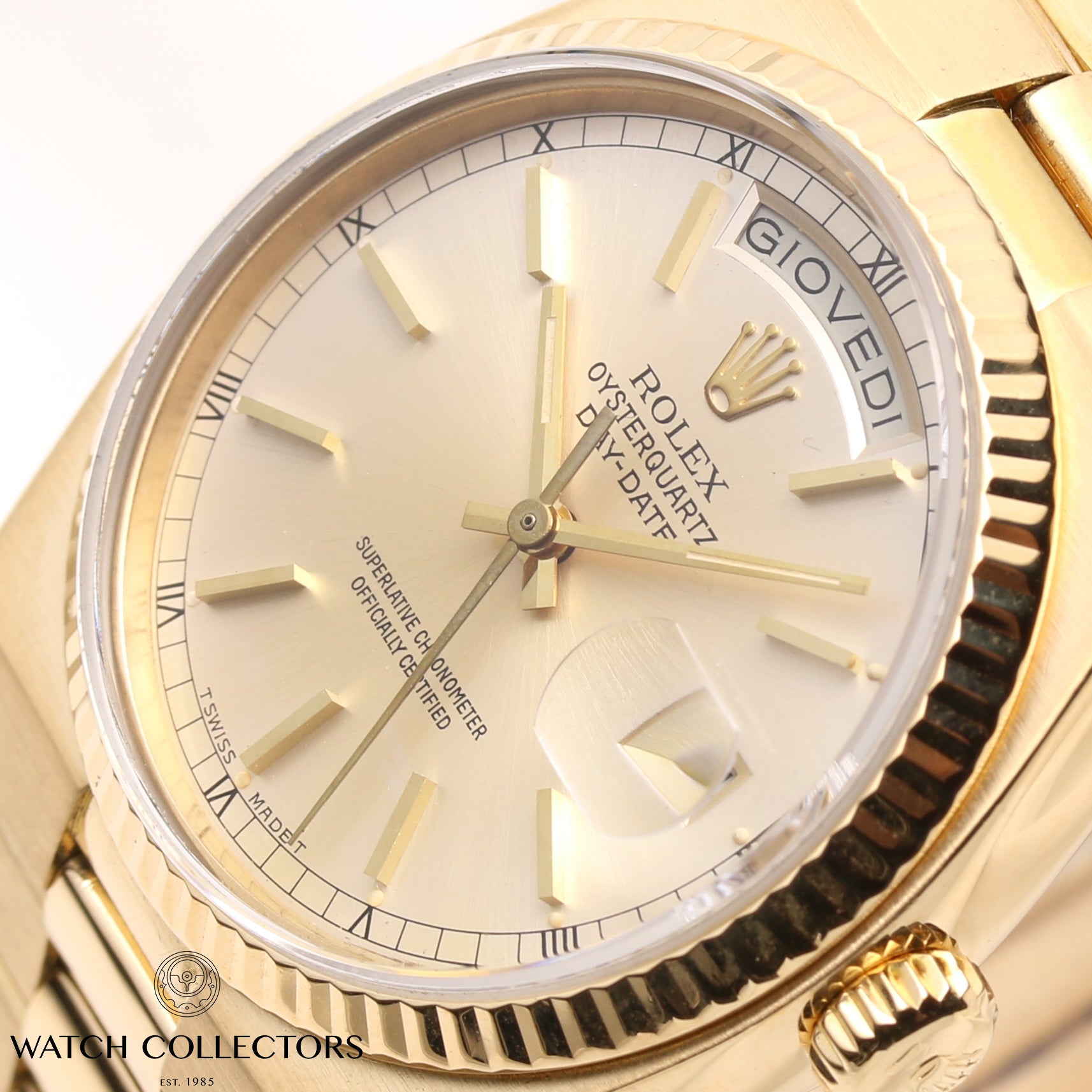 Rolex-Oysterquartz-Day-Date-19018-18K-Yellow-Gold-Second-Hand-Watch-Collectors-6