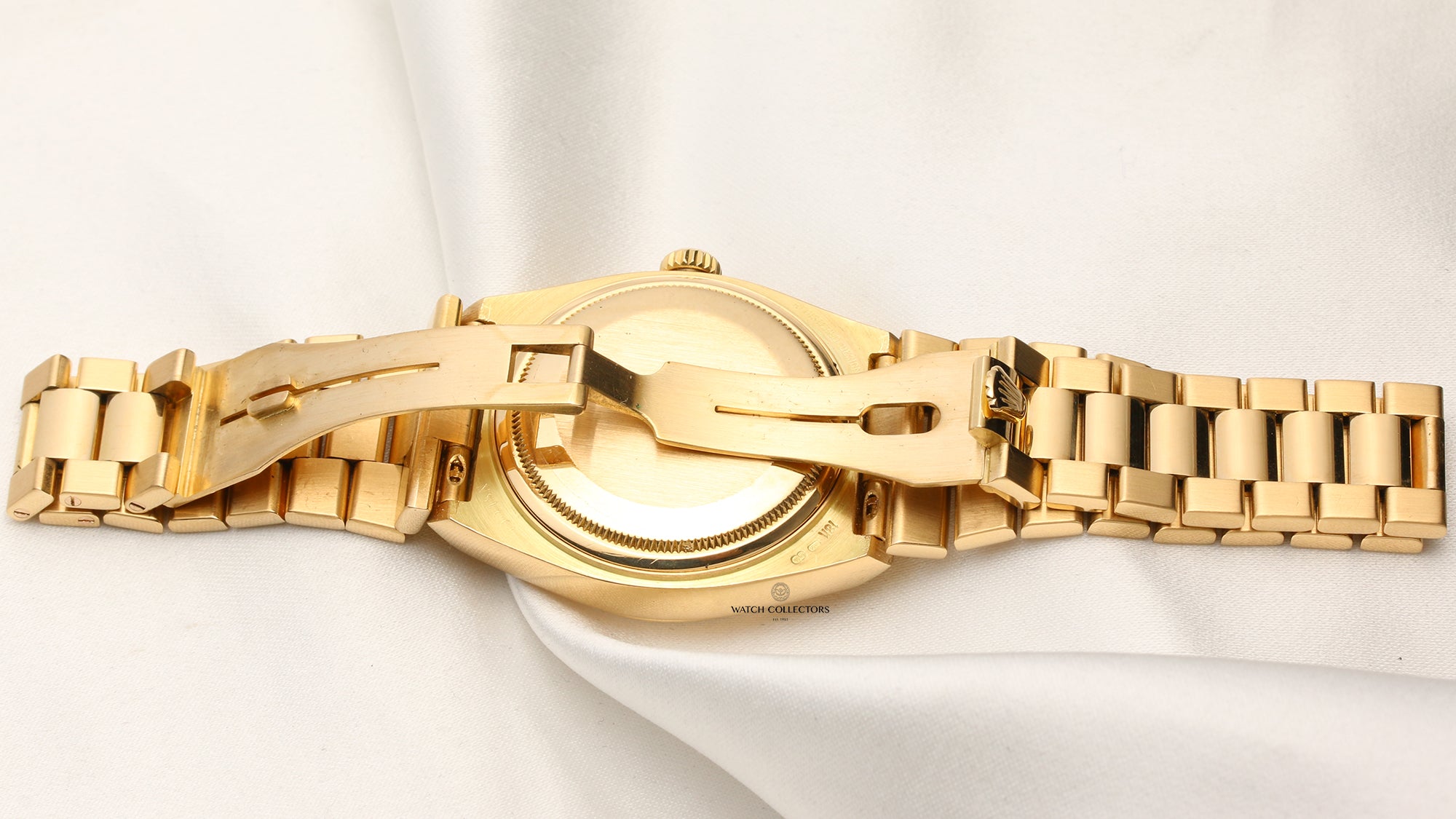 Rolex Oysterquartz Day-Date 19018 18K Yellow Gold Second Hand Watch Collectors 8