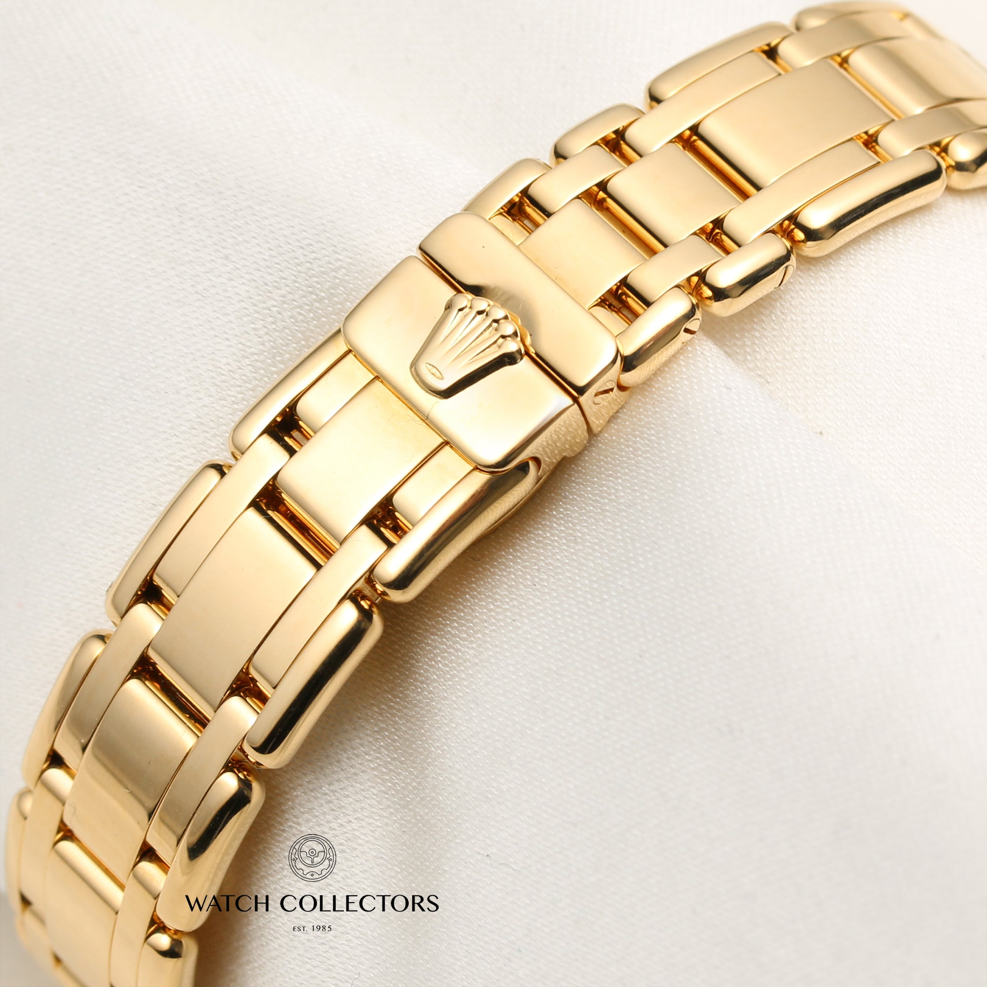 Rolex Pearlmaster Diamond Bezel Coral Dial 18K Yellow Good Second Hand Watch Collectors 7