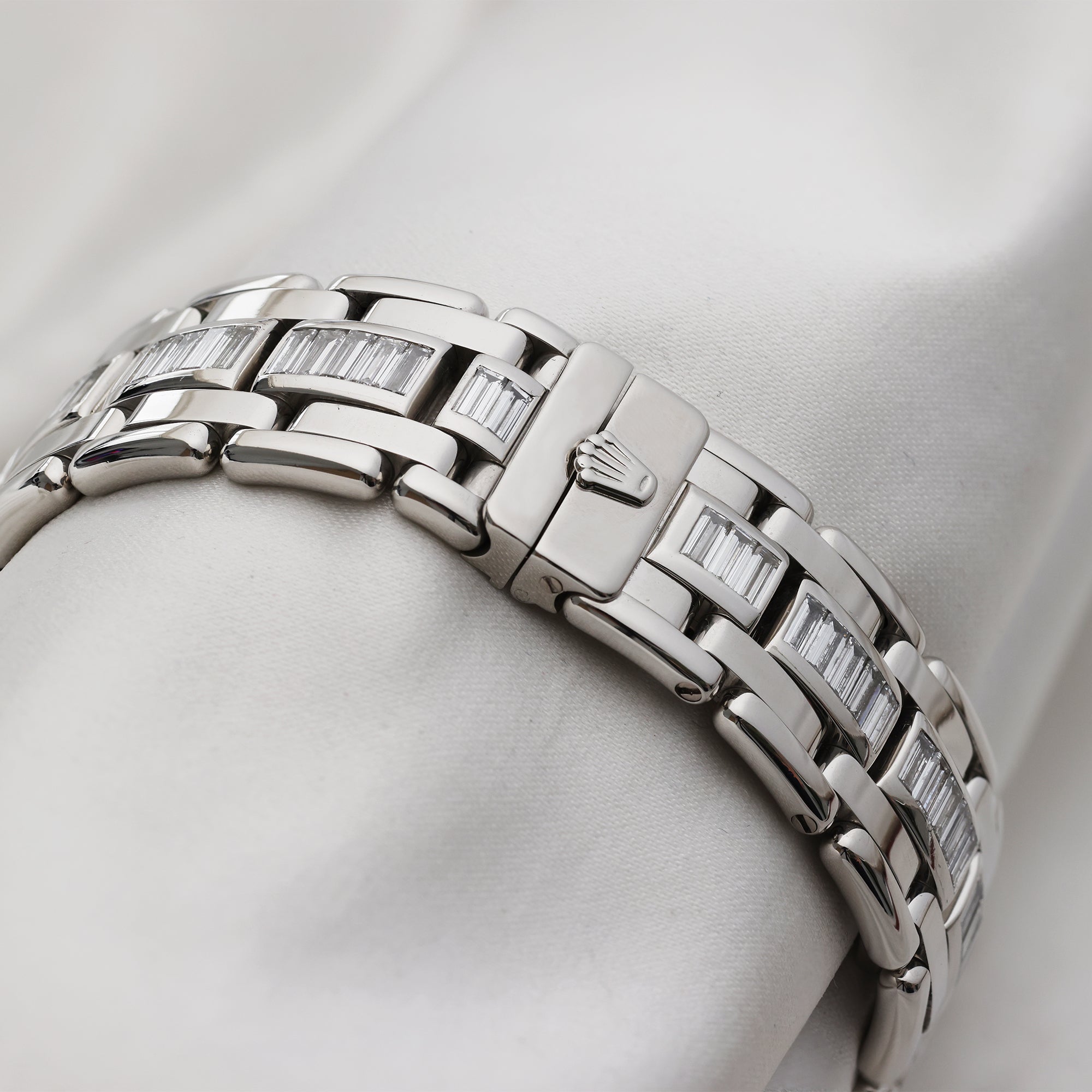 Rolex Platinum Pearlmaster Day-Date Diamond Meteorite 18956 Second hand Watch Collectors 8