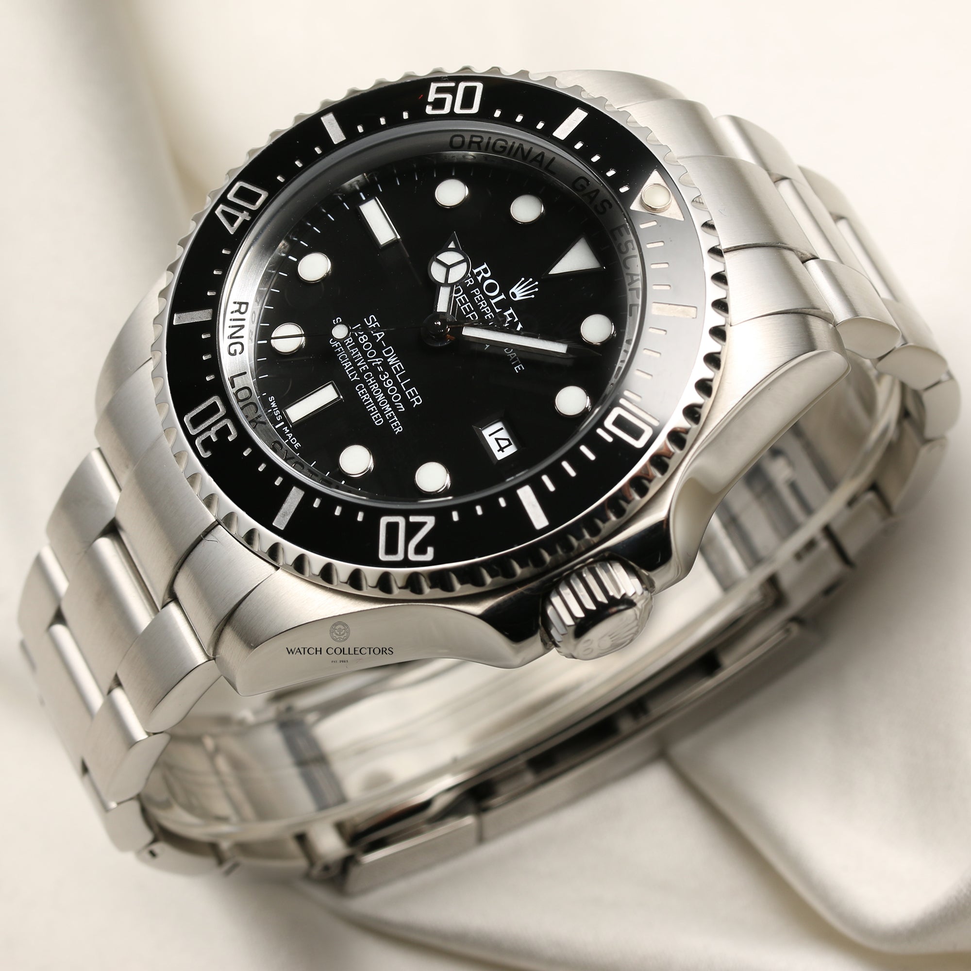 Rolex Sea-Dweller Ceramic Stainless Steel Second Hand Watch Collectors 3