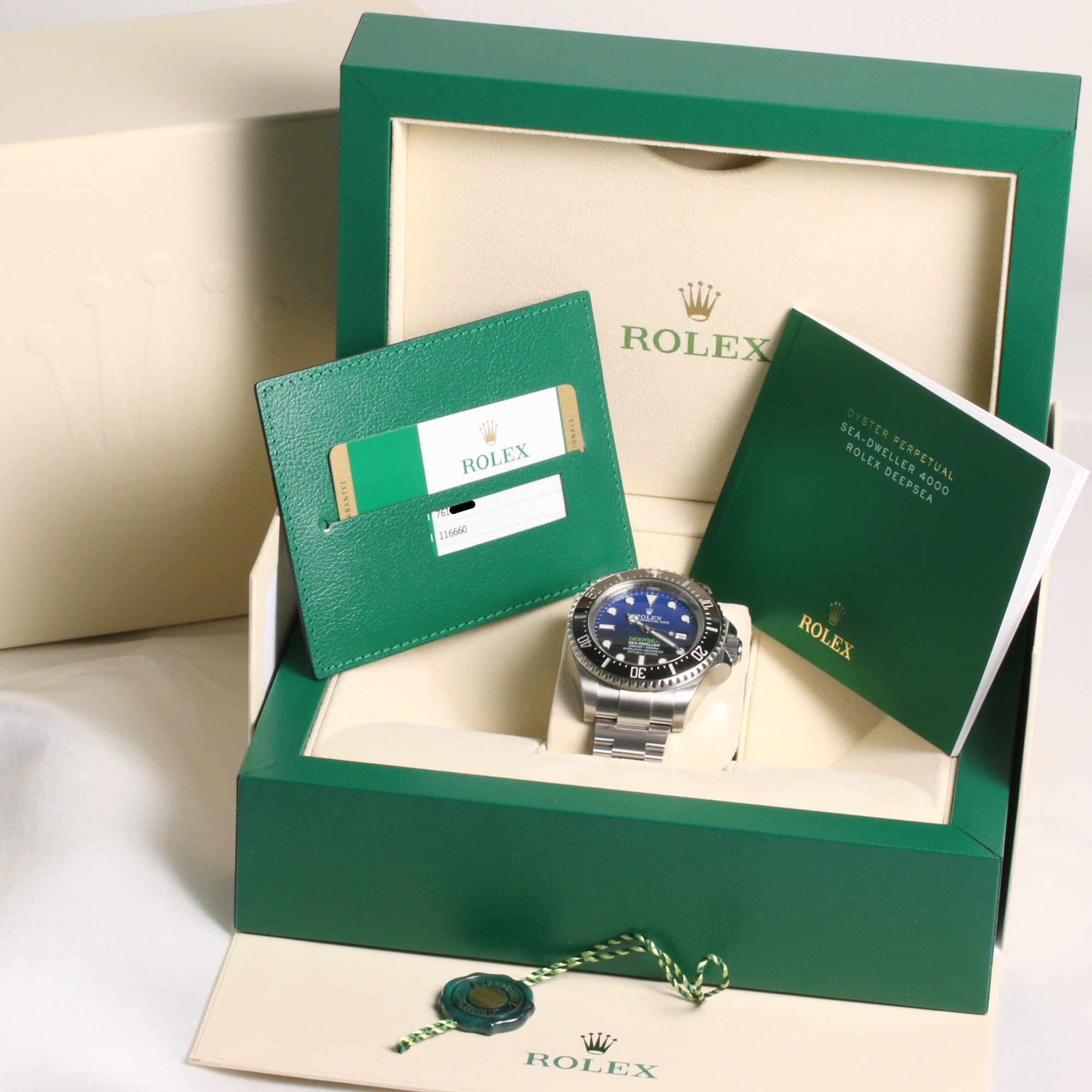 Rolex Sea-Dweller Deepsea D-Blue James Cameron 116660 Stainless Steel Second Hand Watch Collectors 11