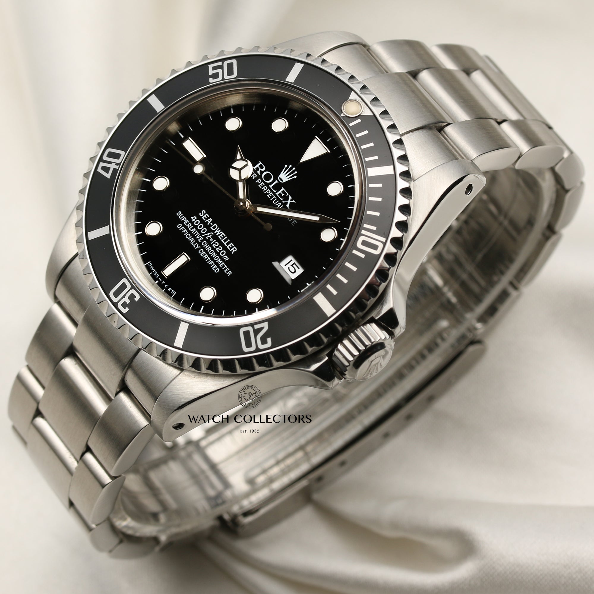 Rolex Sea-Dweller Stainless Steel Second Hand Watch Collectors 3