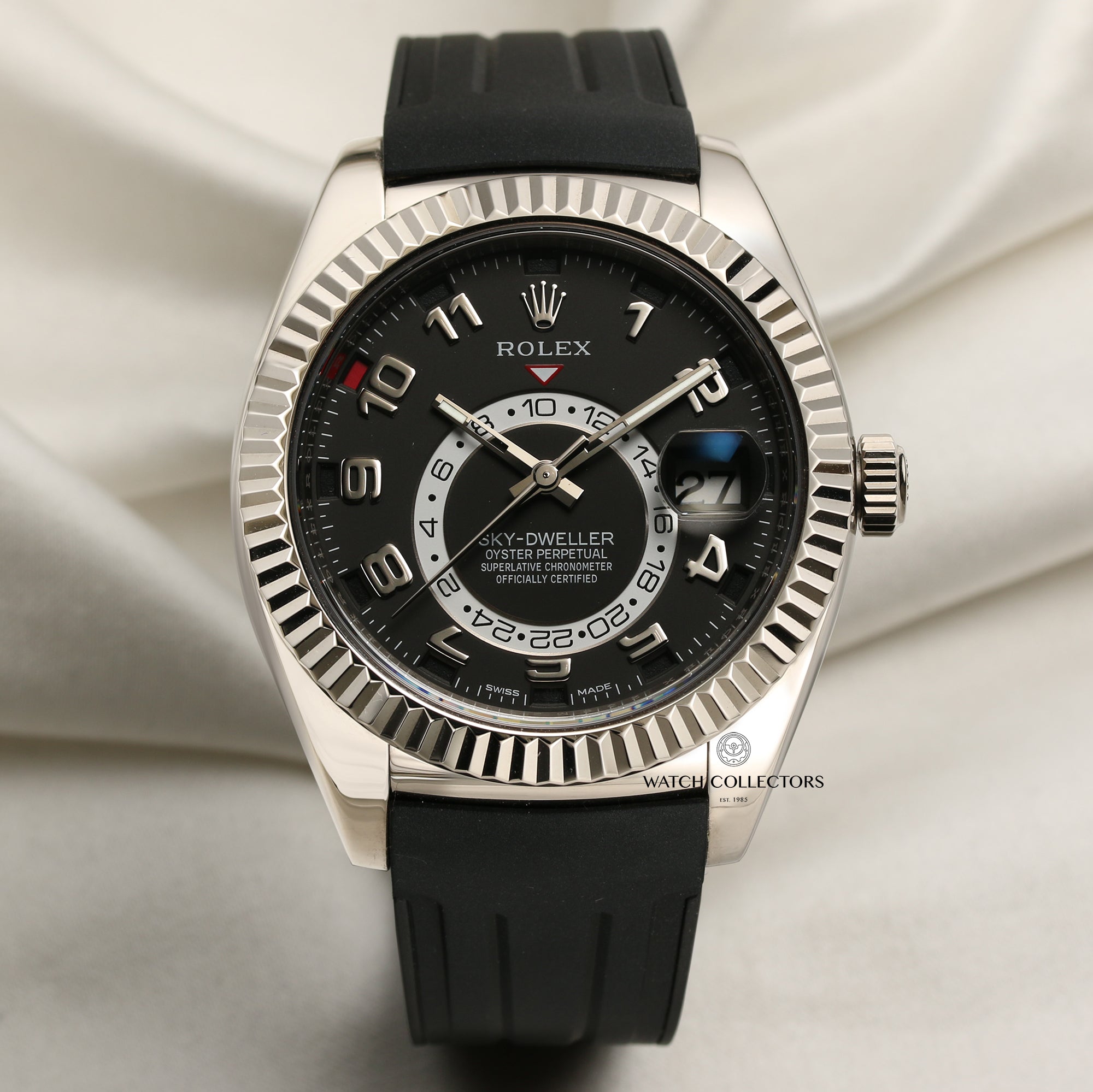 Rolex Sky-Dweller 18K White Gold Second Hand Watch Collectors 1